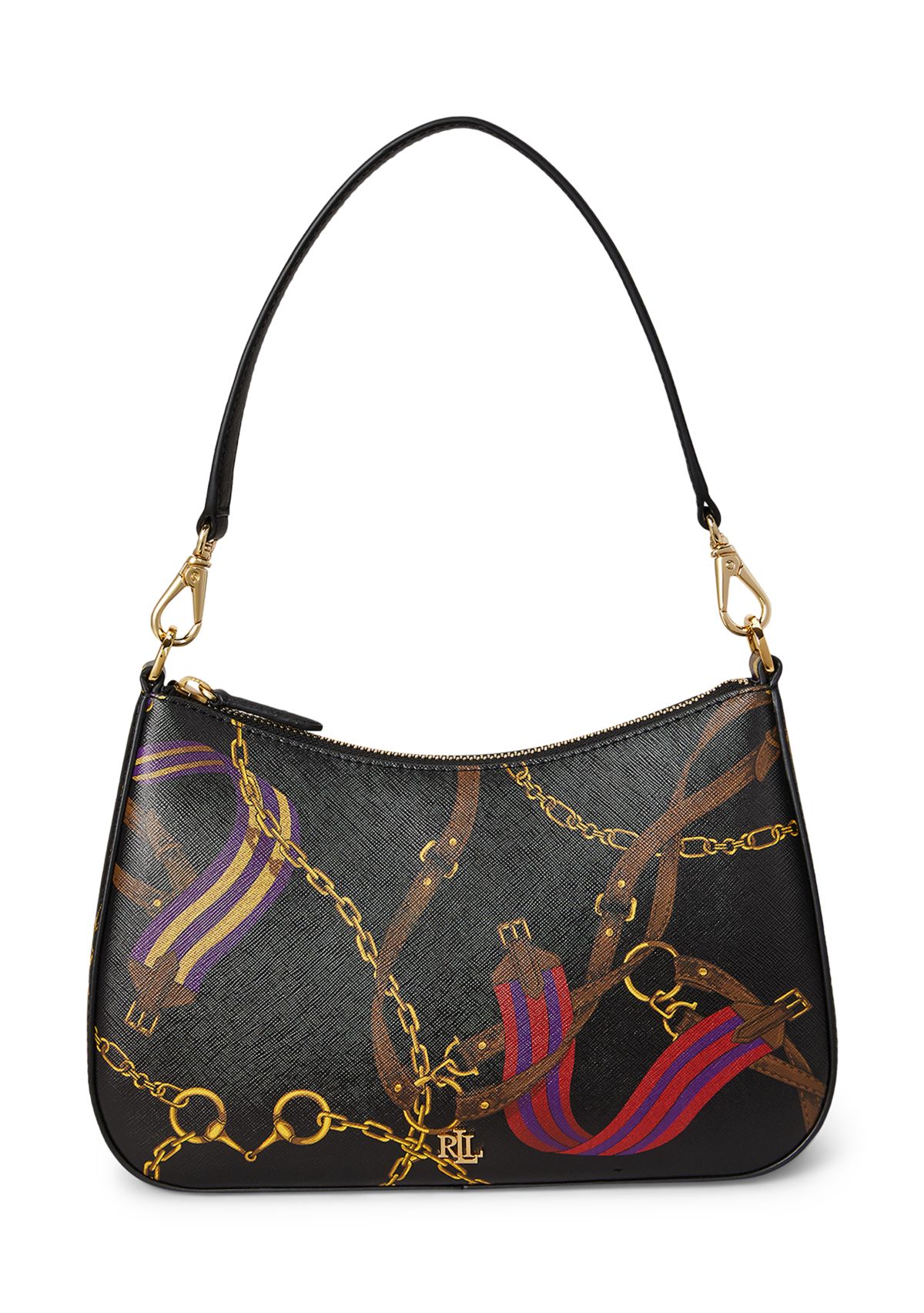 Pinstripe Leather Medium Danni Bag