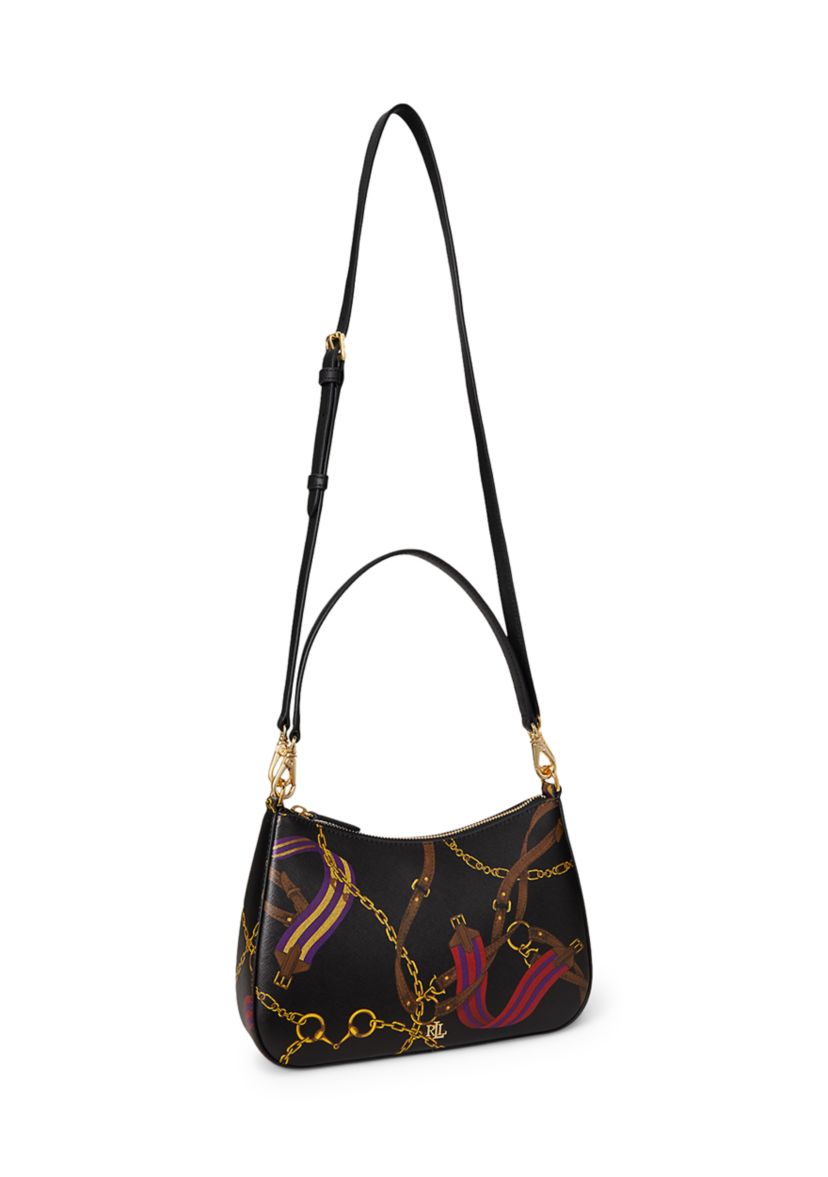 Pinstripe Leather Medium Danni Bag