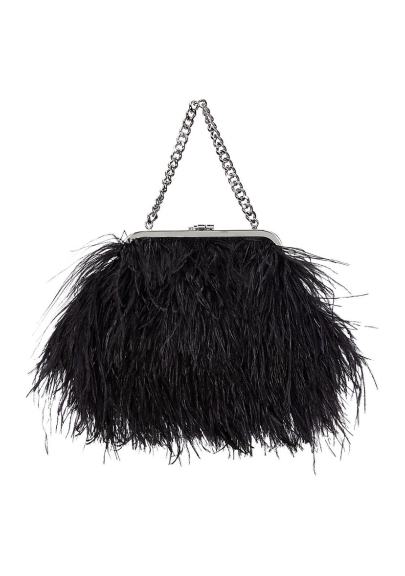 Feather Small Hollie Clutch