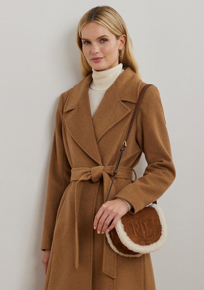 Shearling-Trim Medium Witley Crossbody