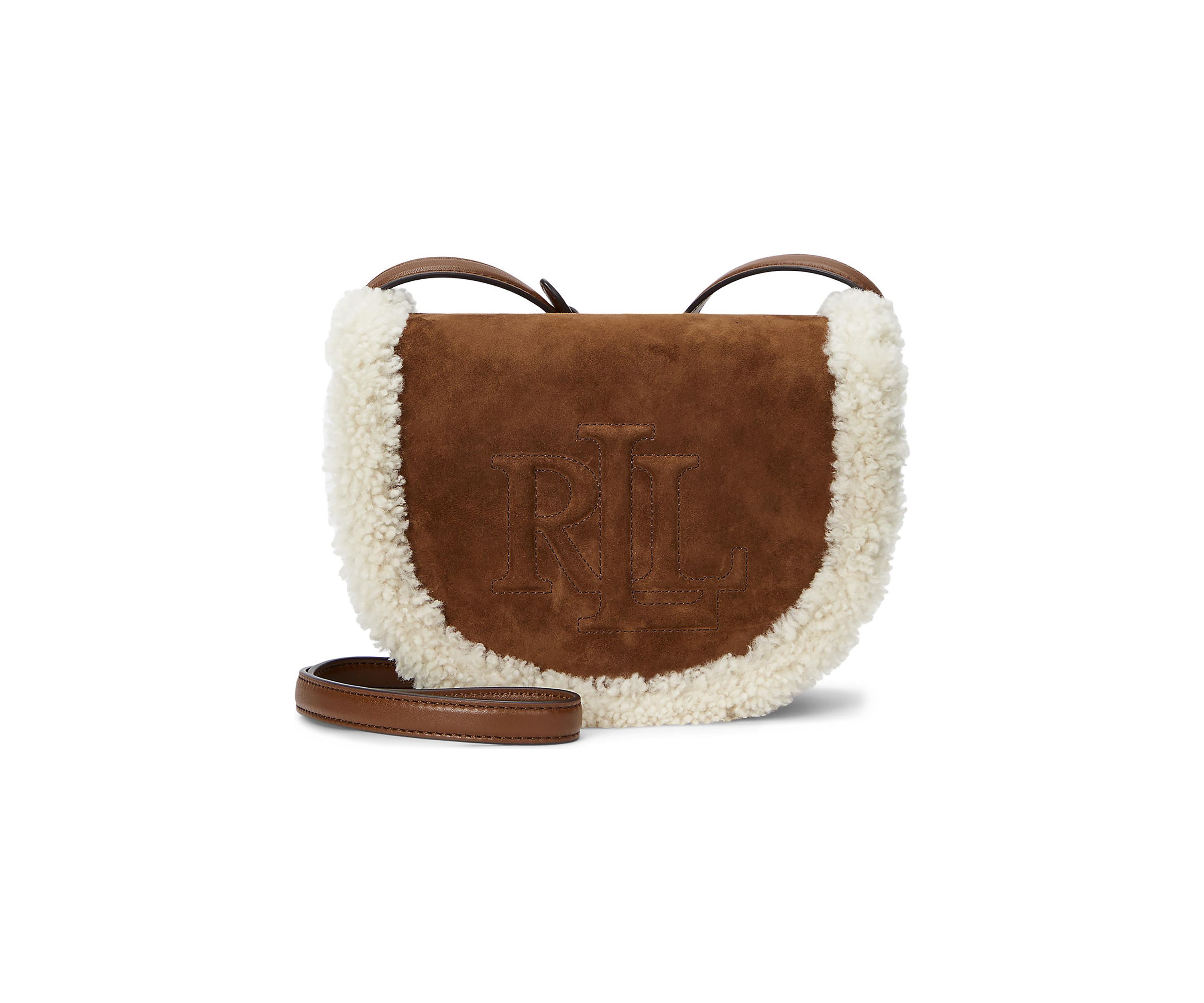 Shearling-Trim Medium Witley Crossbody
