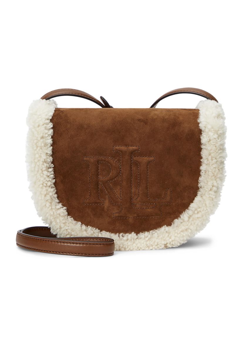 Shearling-Trim Medium Witley Crossbody