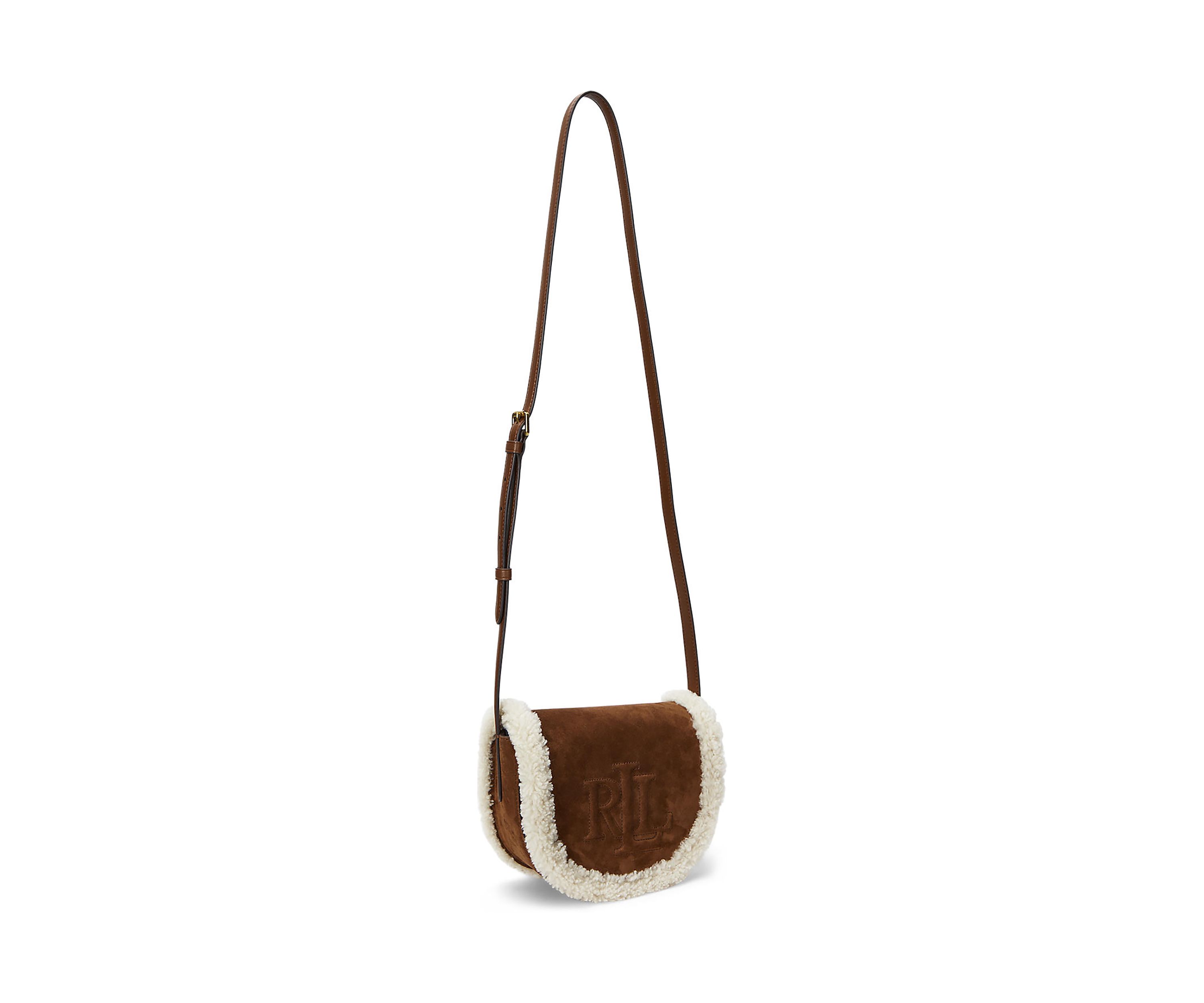 Shearling-Trim Medium Witley Crossbody