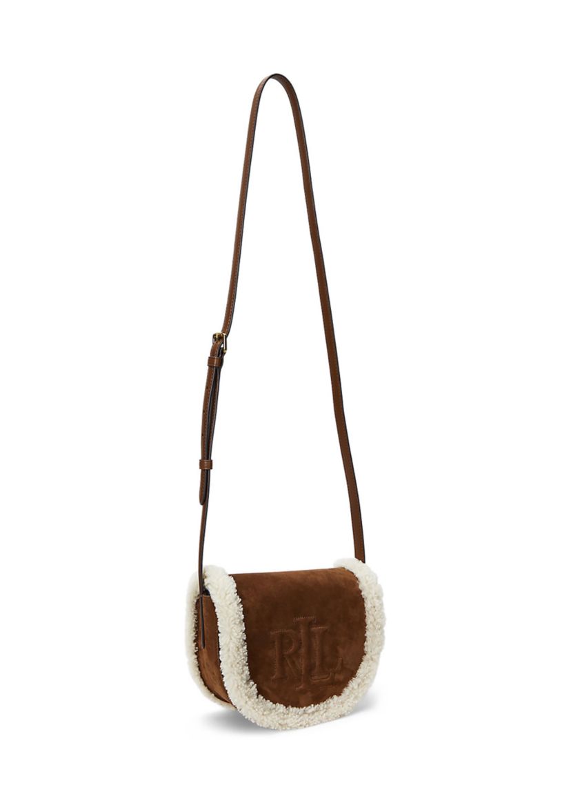 Shearling-Trim Medium Witley Crossbody