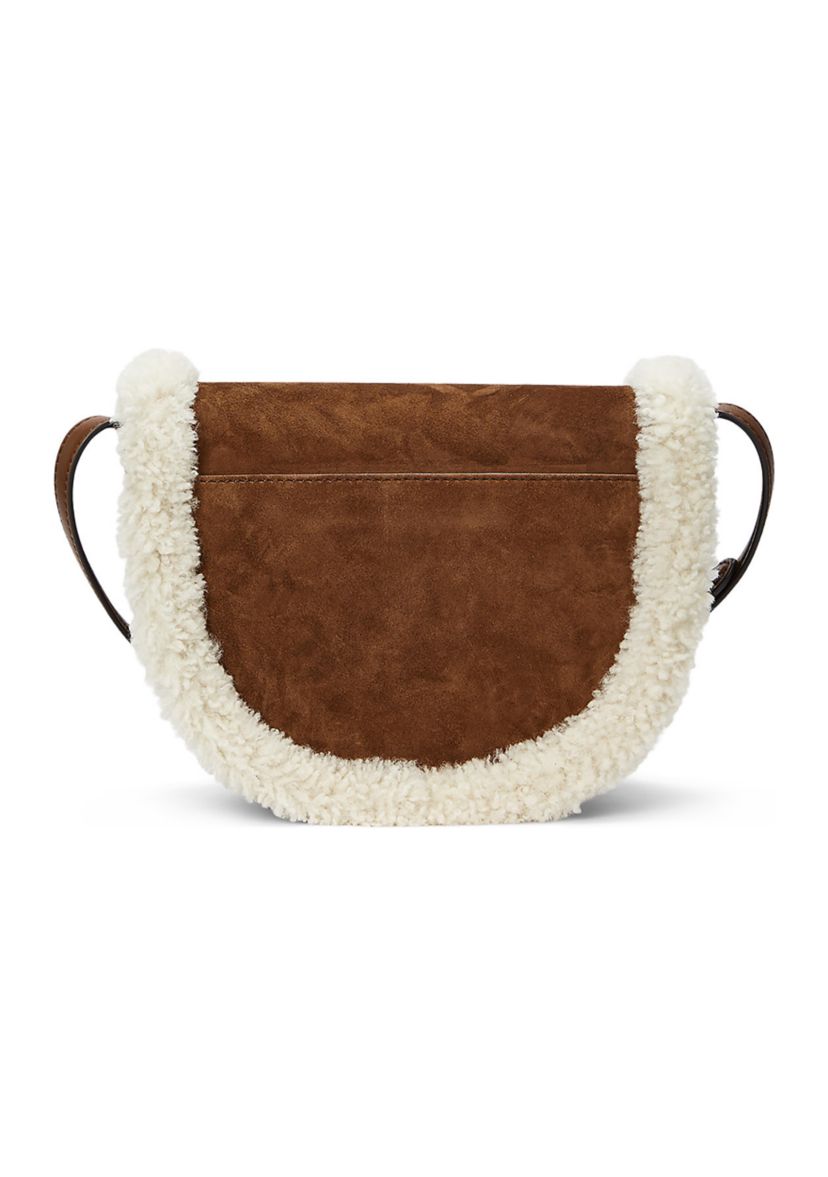 Shearling-Trim Medium Witley Crossbody
