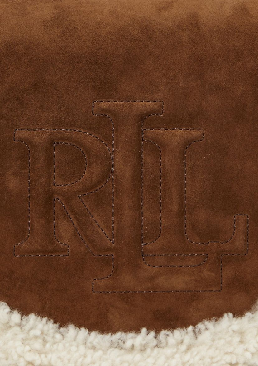 Shearling-Trim Medium Witley Crossbody