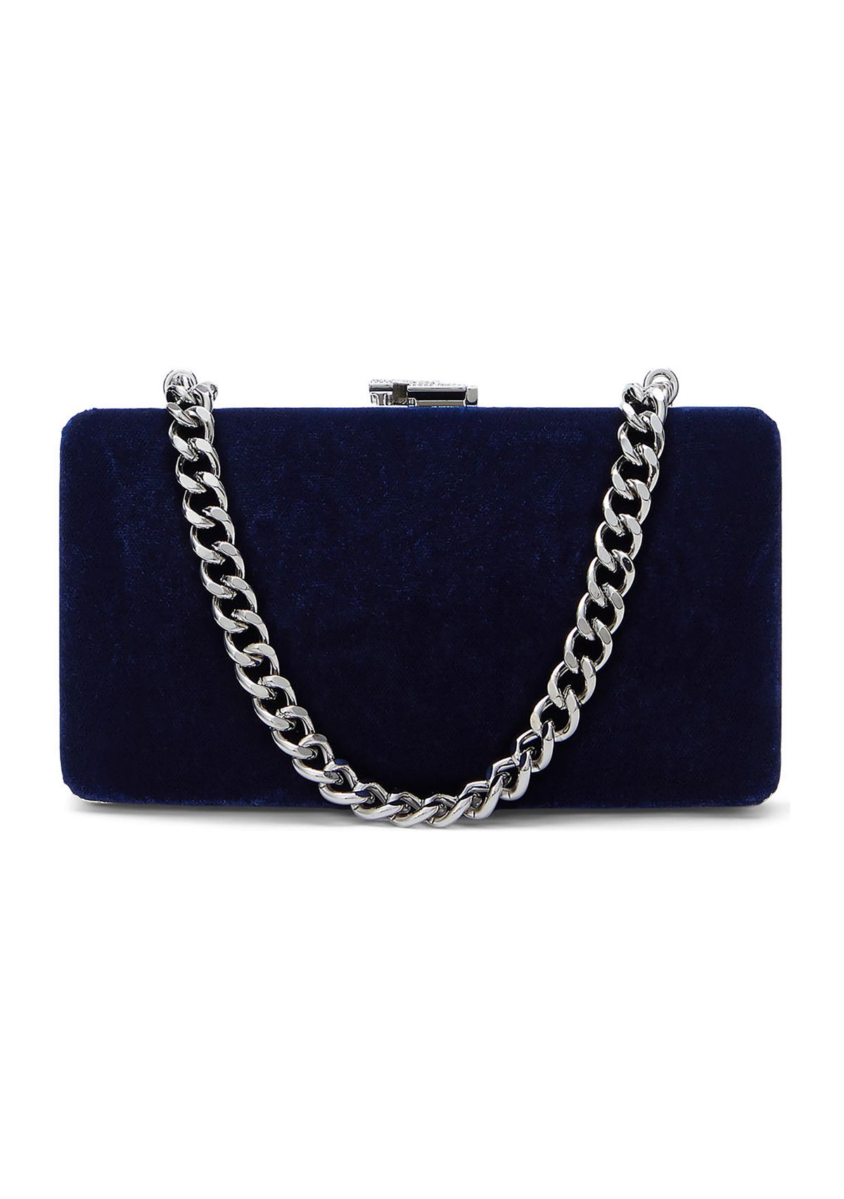 Pavé Logo Velvet Small Franki Clutch