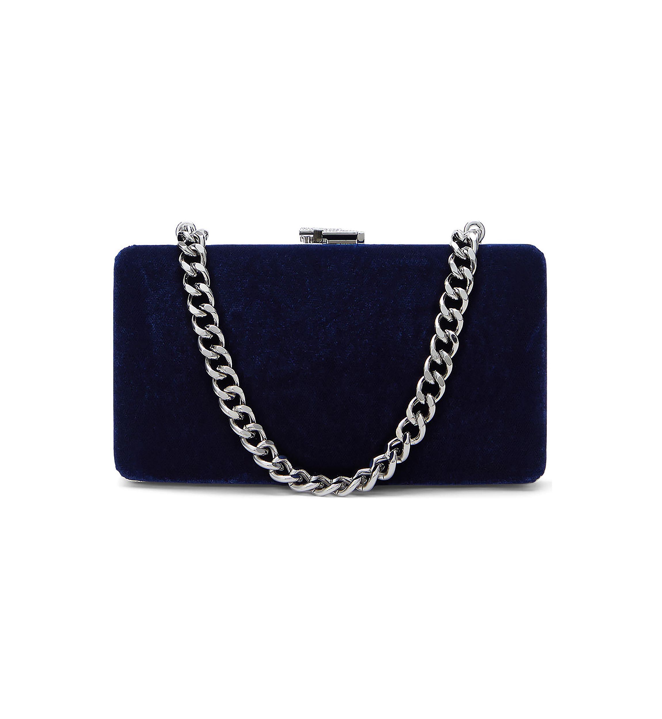 Pavé Logo Velvet Small Franki Clutch