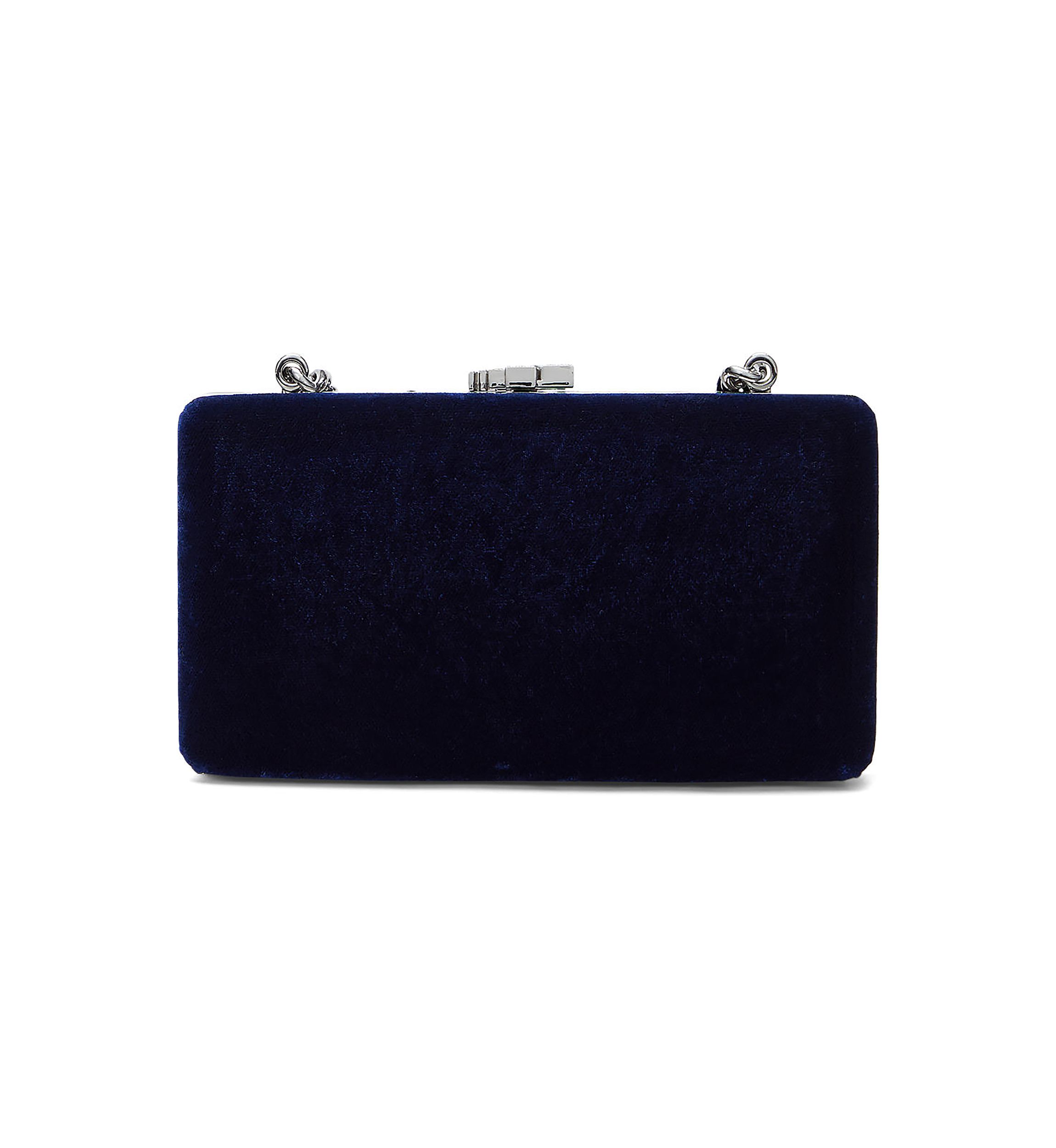 Pavé Logo Velvet Small Franki Clutch