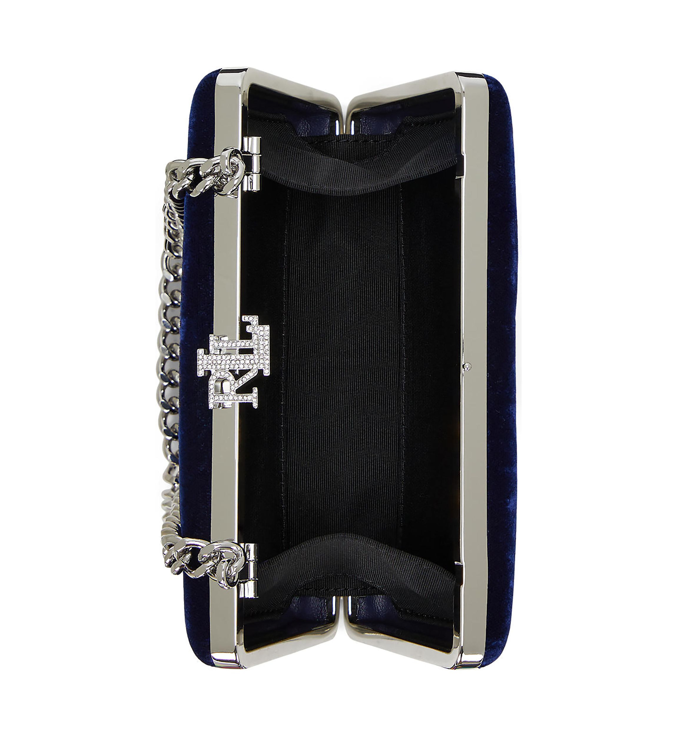 Pavé Logo Velvet Small Franki Clutch