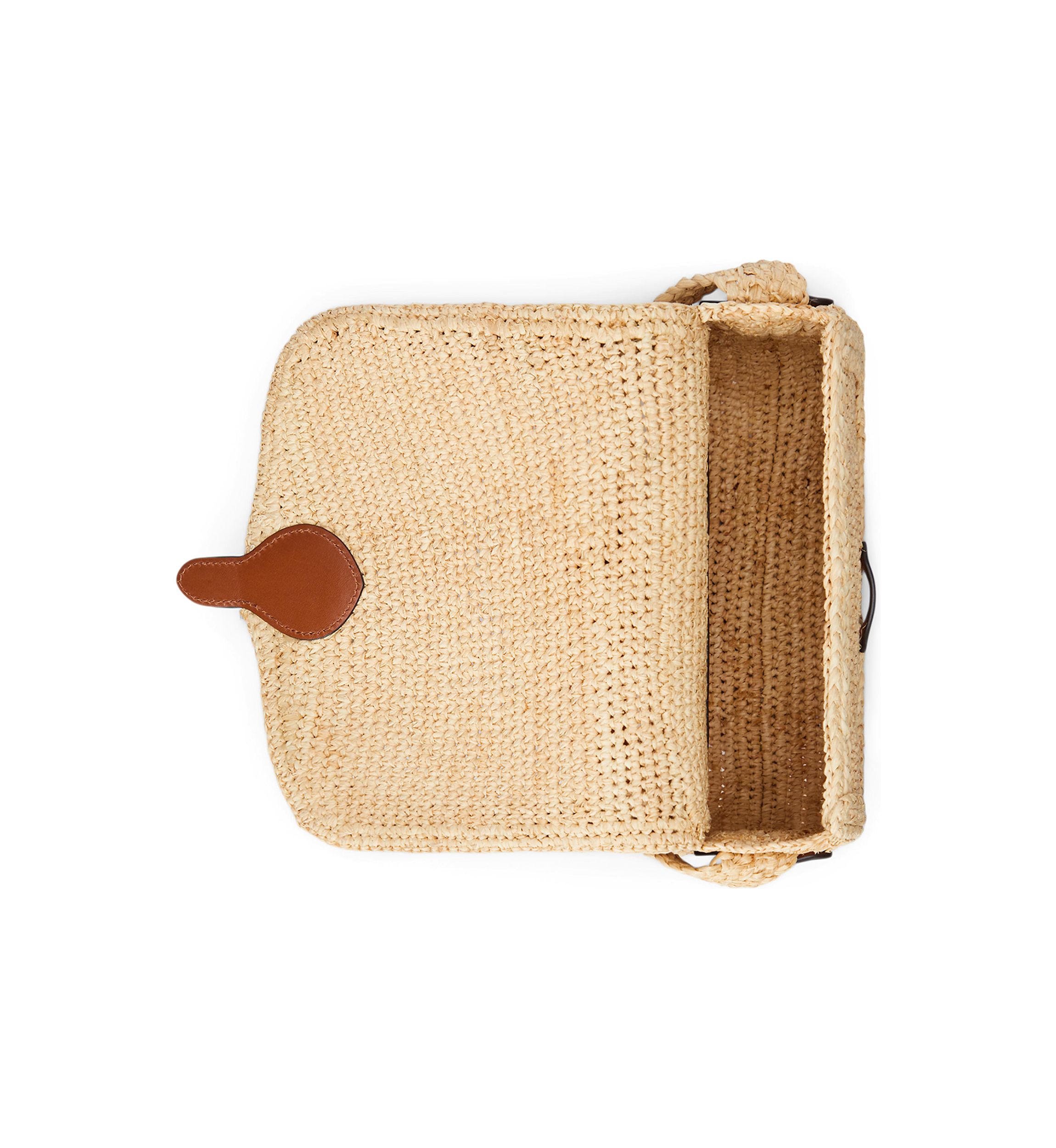 Raffia Medium Colbie Messenger Crossbody
