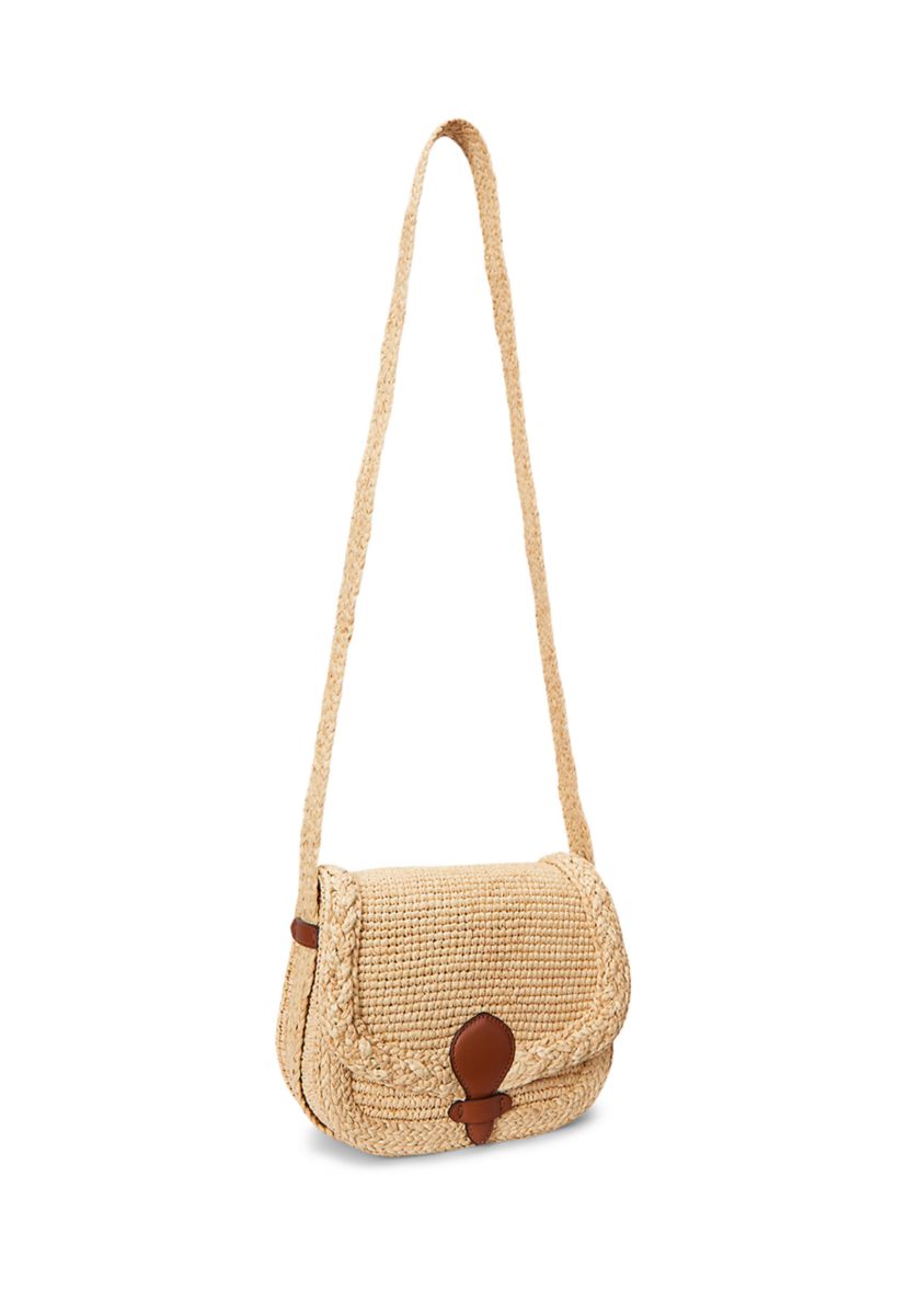Raffia Medium Colbie Messenger Crossbody