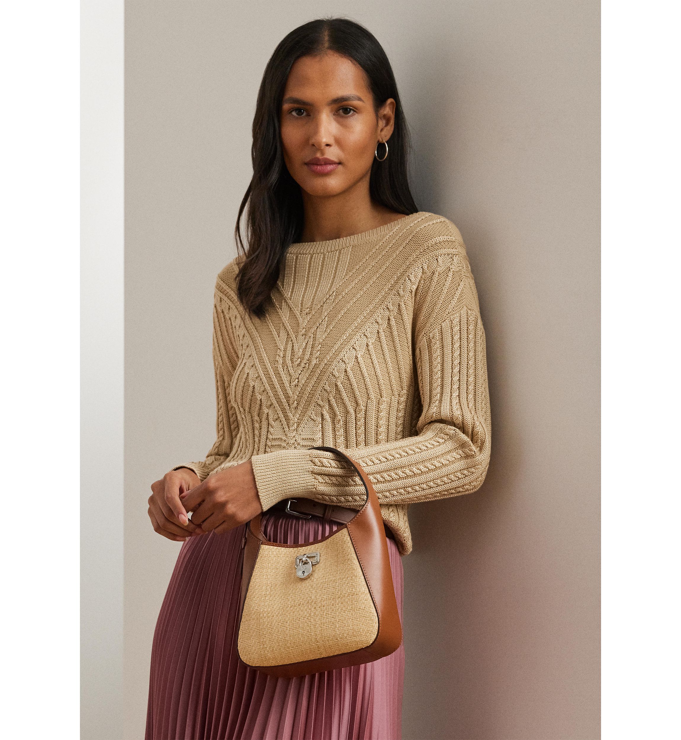 Raffia Small Tanner Shoulder Bag