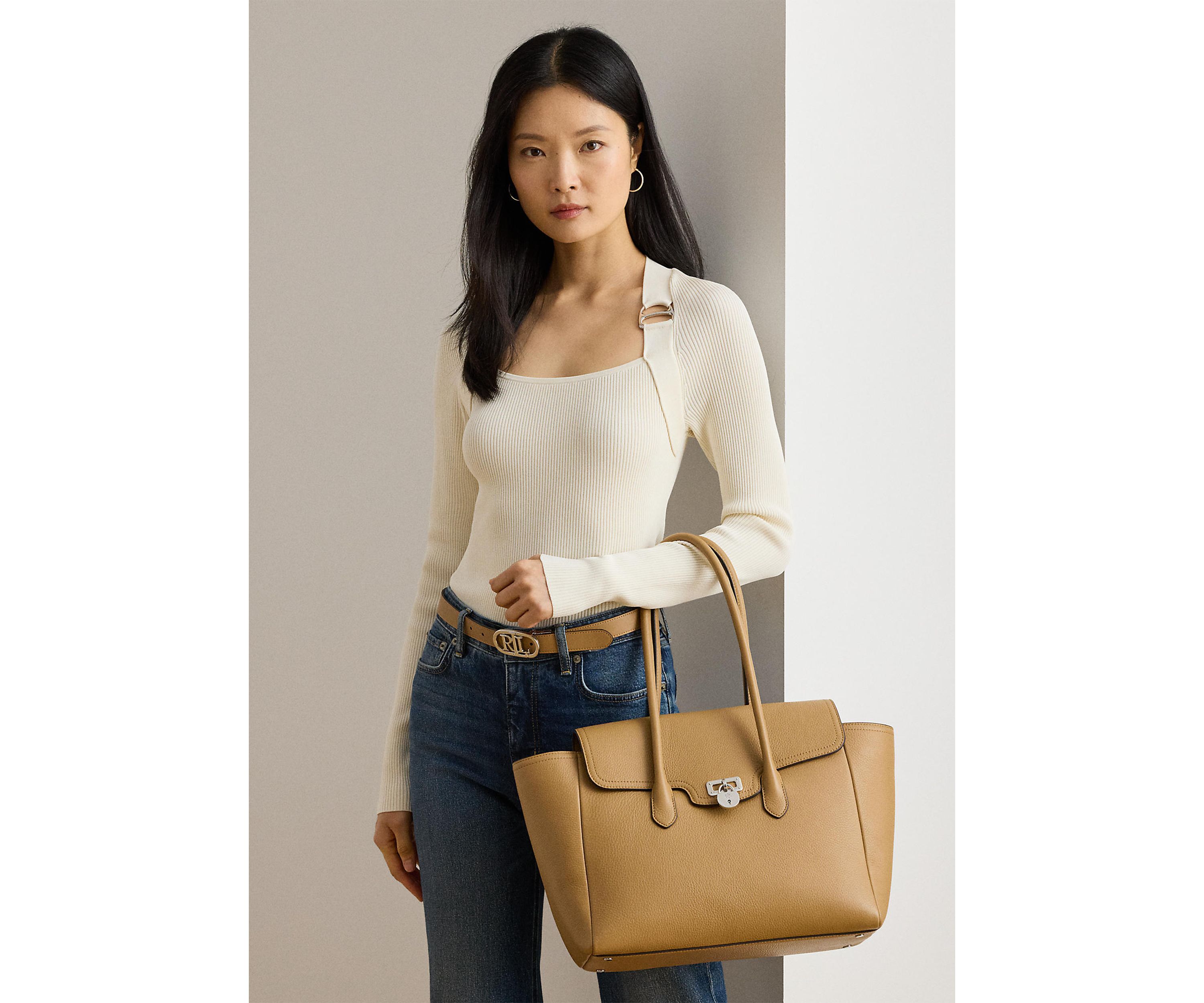 Pebbled Leather Small Tanner Satchel