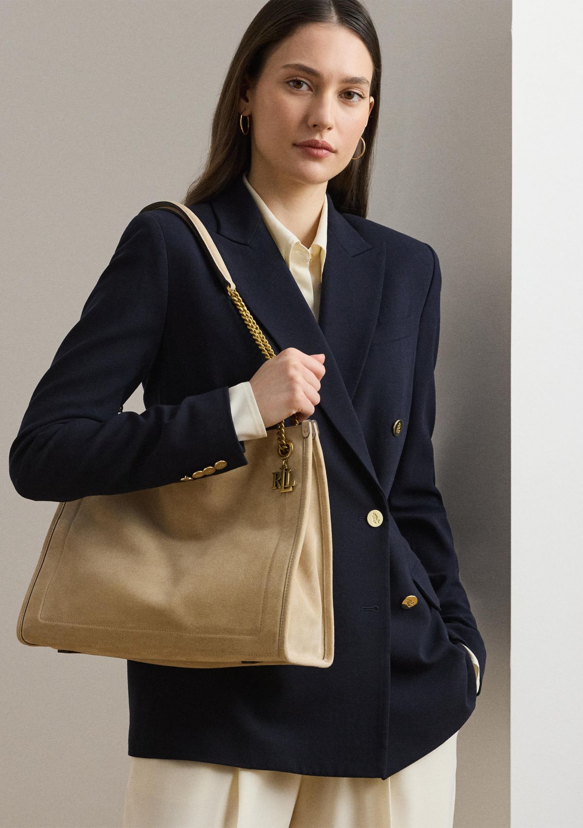 Suede Large Bradley Shopper Tote Bag