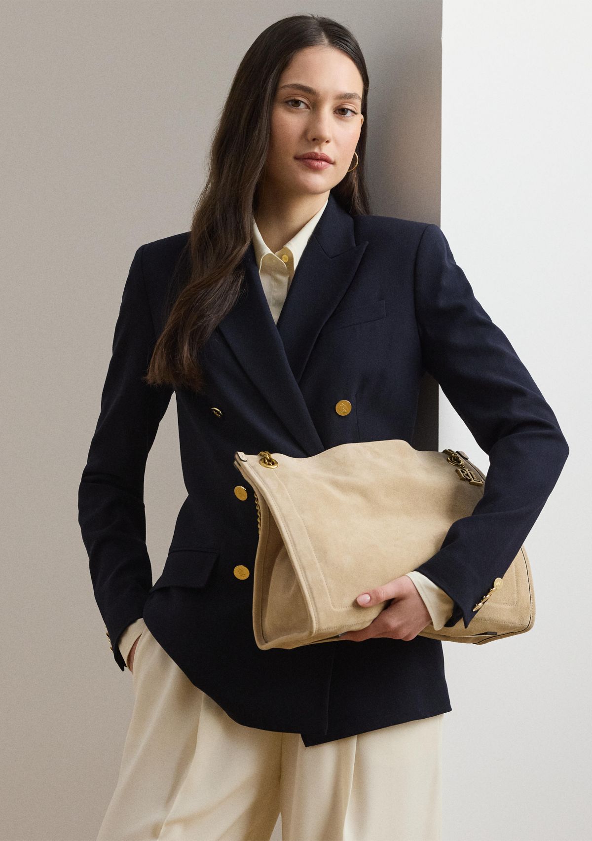 Suede Large Bradley Shopper Tote Bag