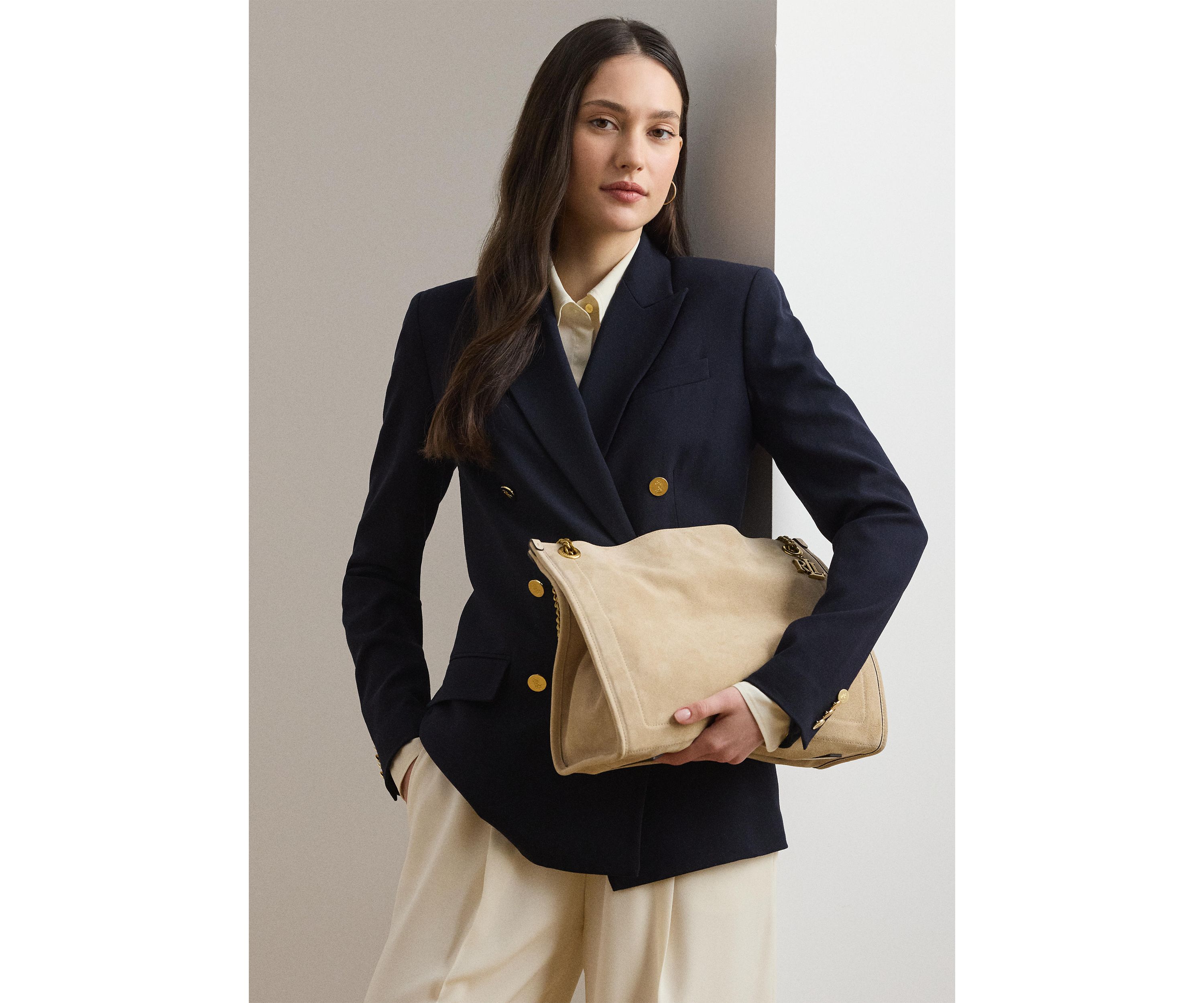 Suede Large Bradley Shopper Tote Bag