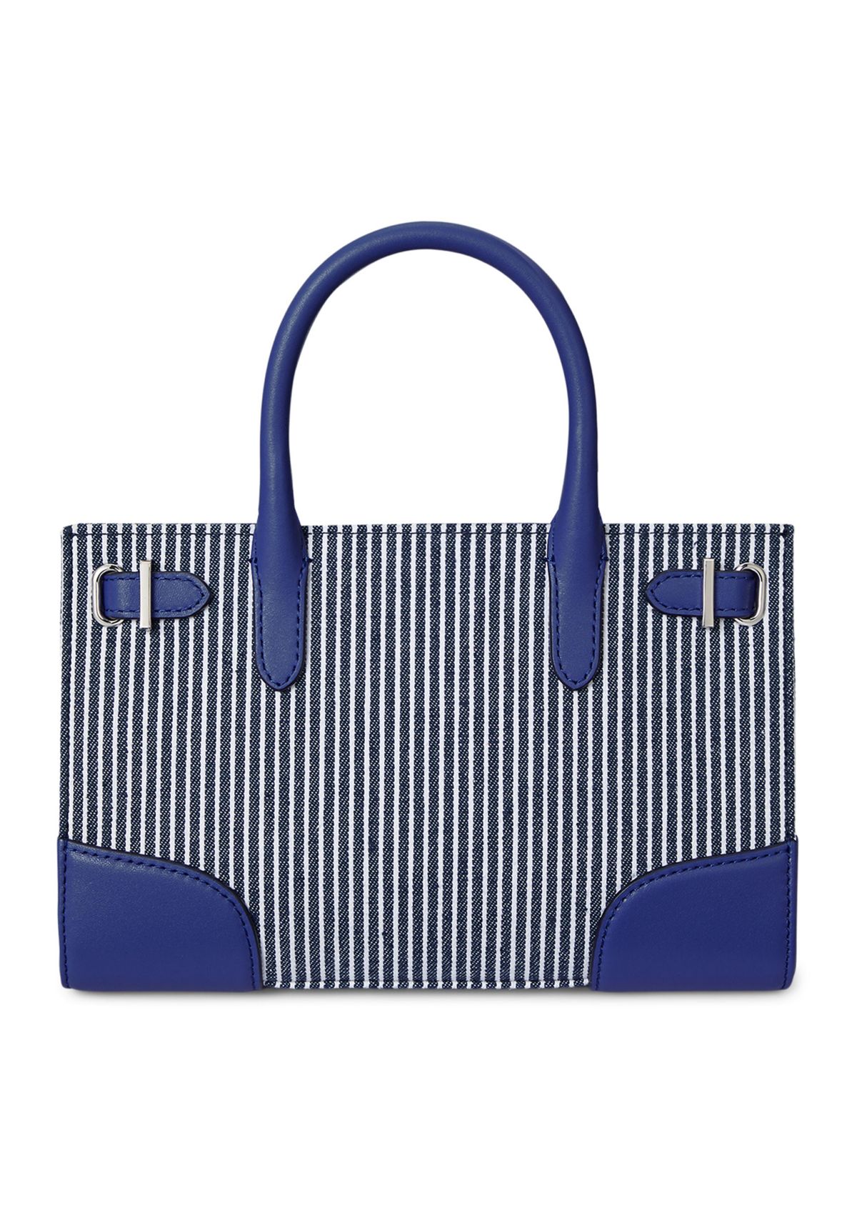 Striped Canvas Small Devyn Tote Bag