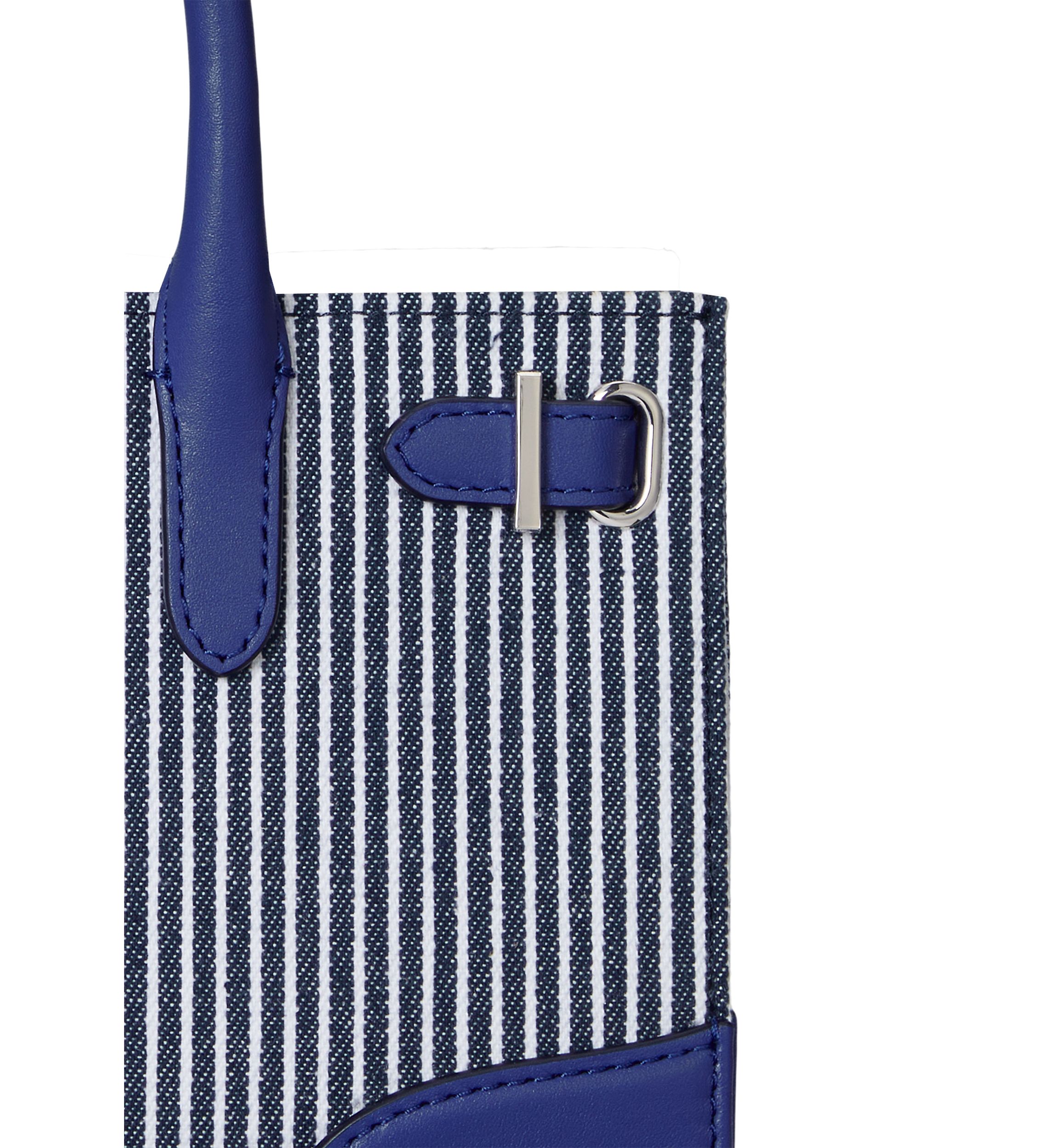 Striped Canvas Small Devyn Tote Bag
