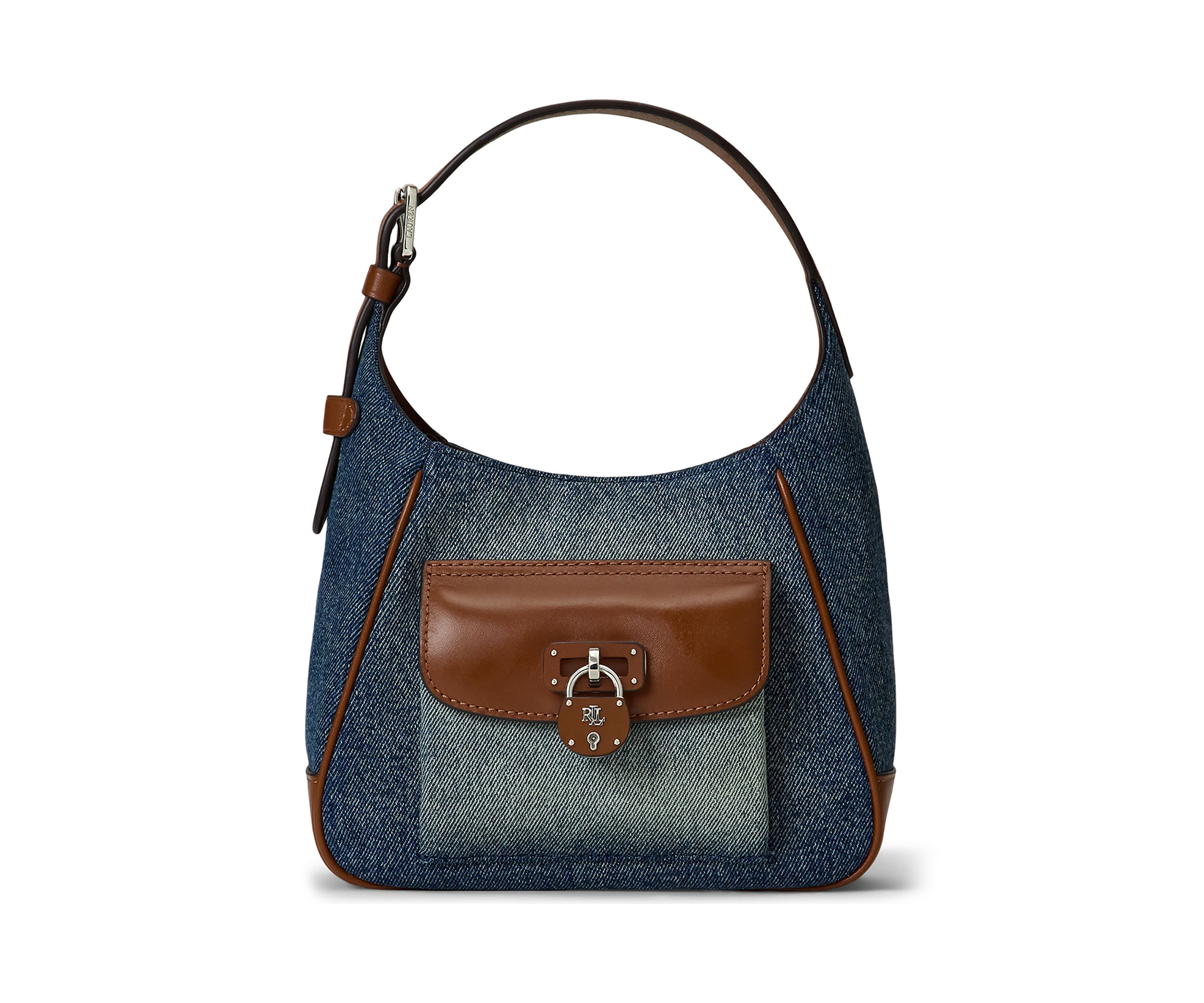 Washed Denim Small Tanner Shoulder Bag