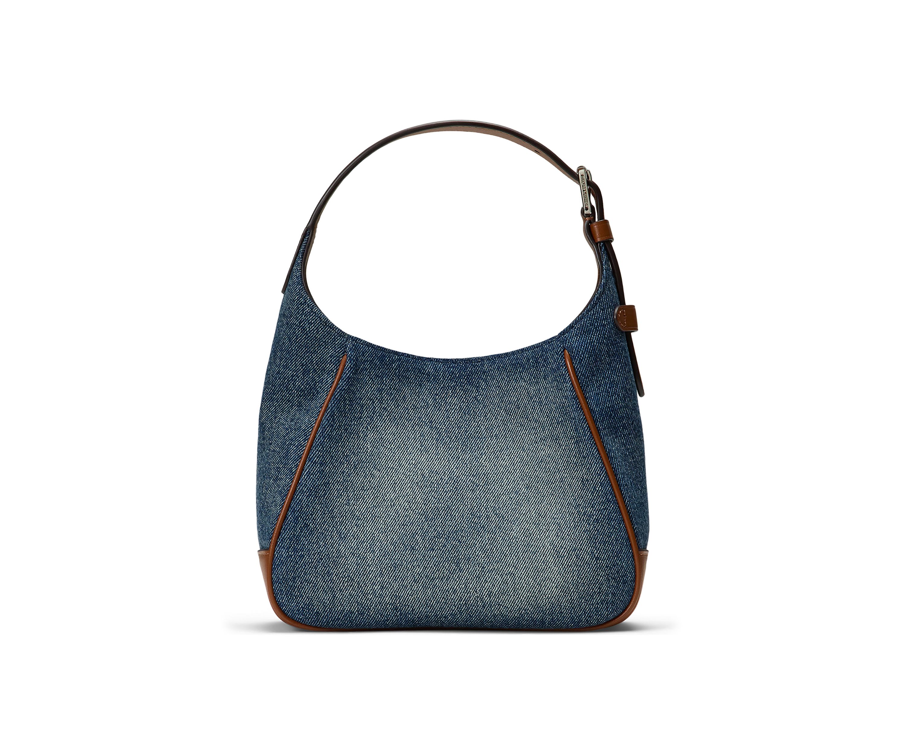 Washed Denim Small Tanner Shoulder Bag