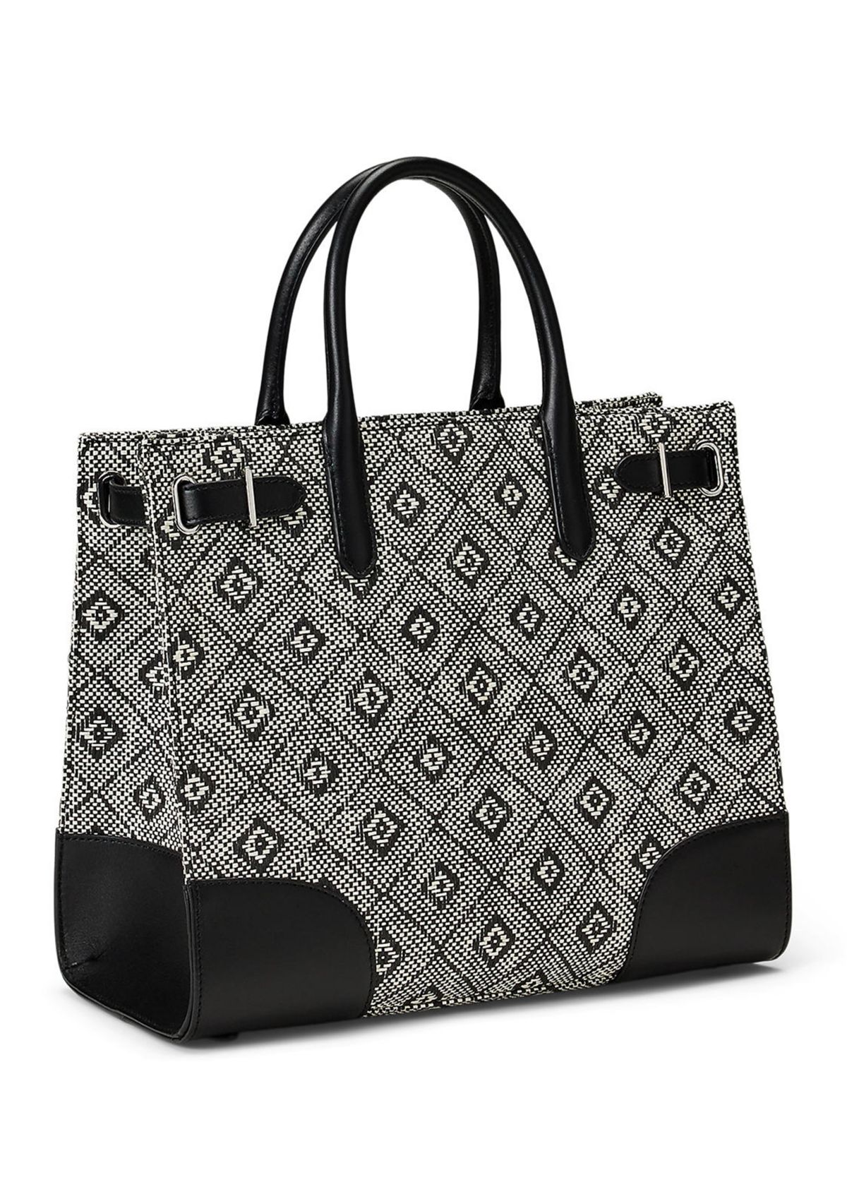 Woven Straw Medium Devyn Tote Bag