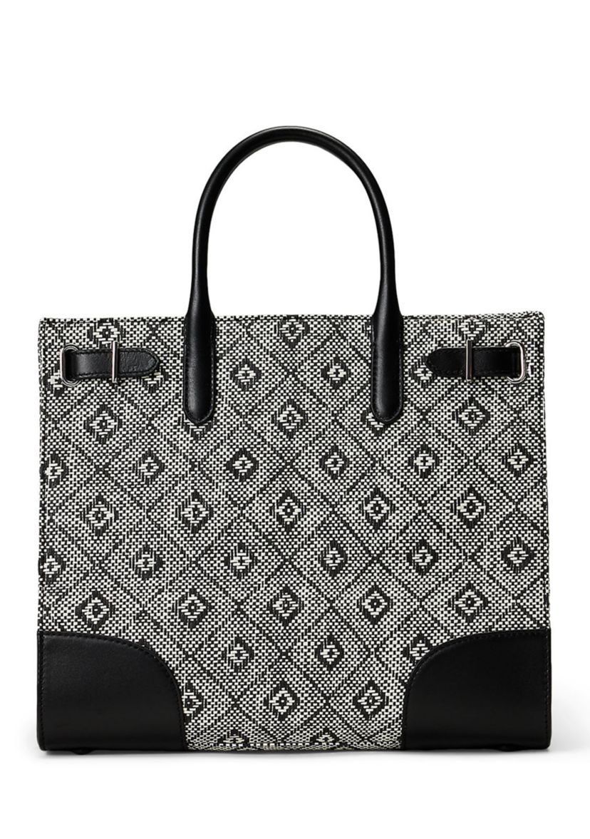 Woven Straw Medium Devyn Tote Bag