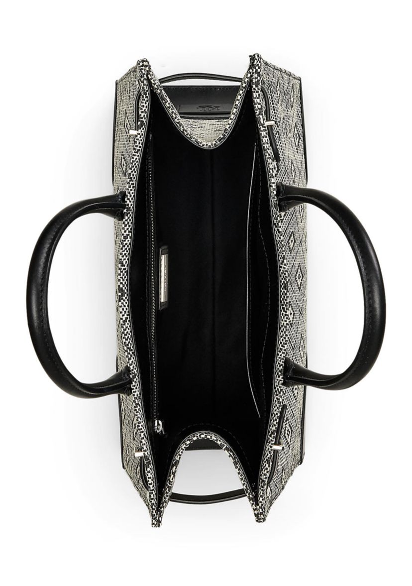 Woven Straw Medium Devyn Tote Bag