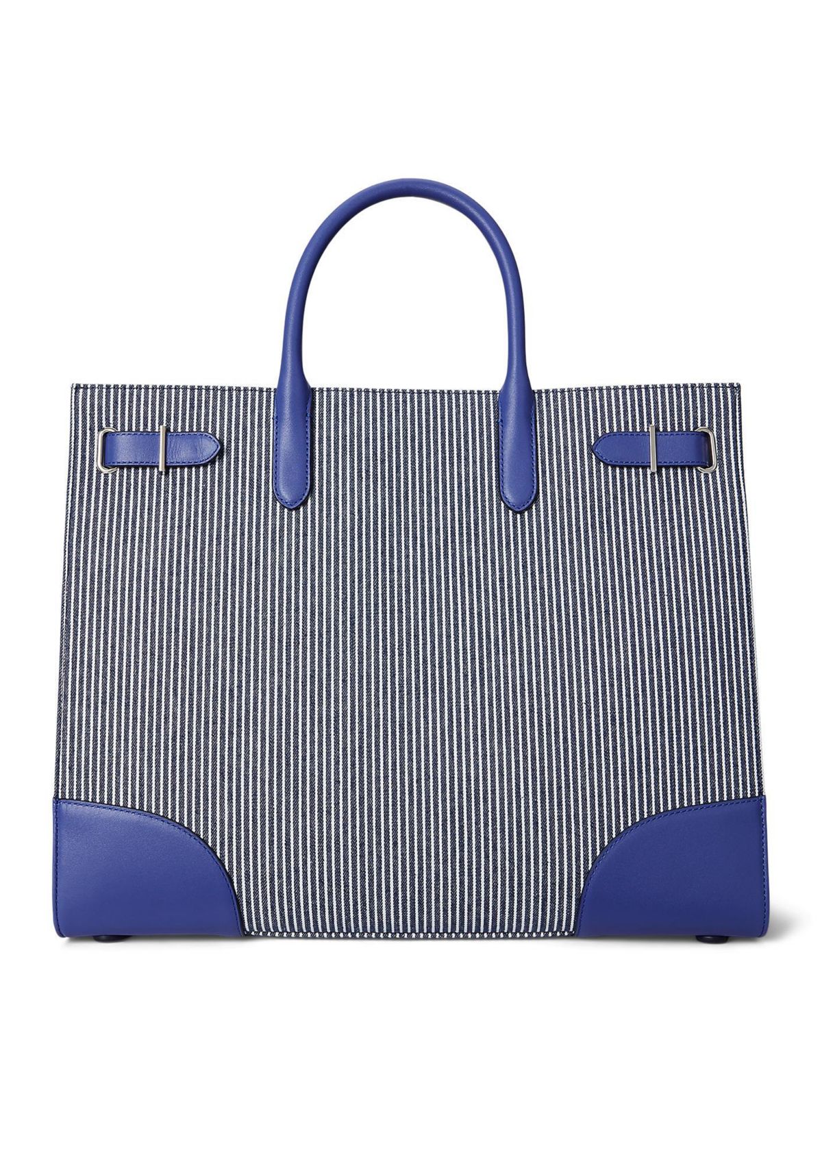 Striped Canvas Large Devyn Tote Bag