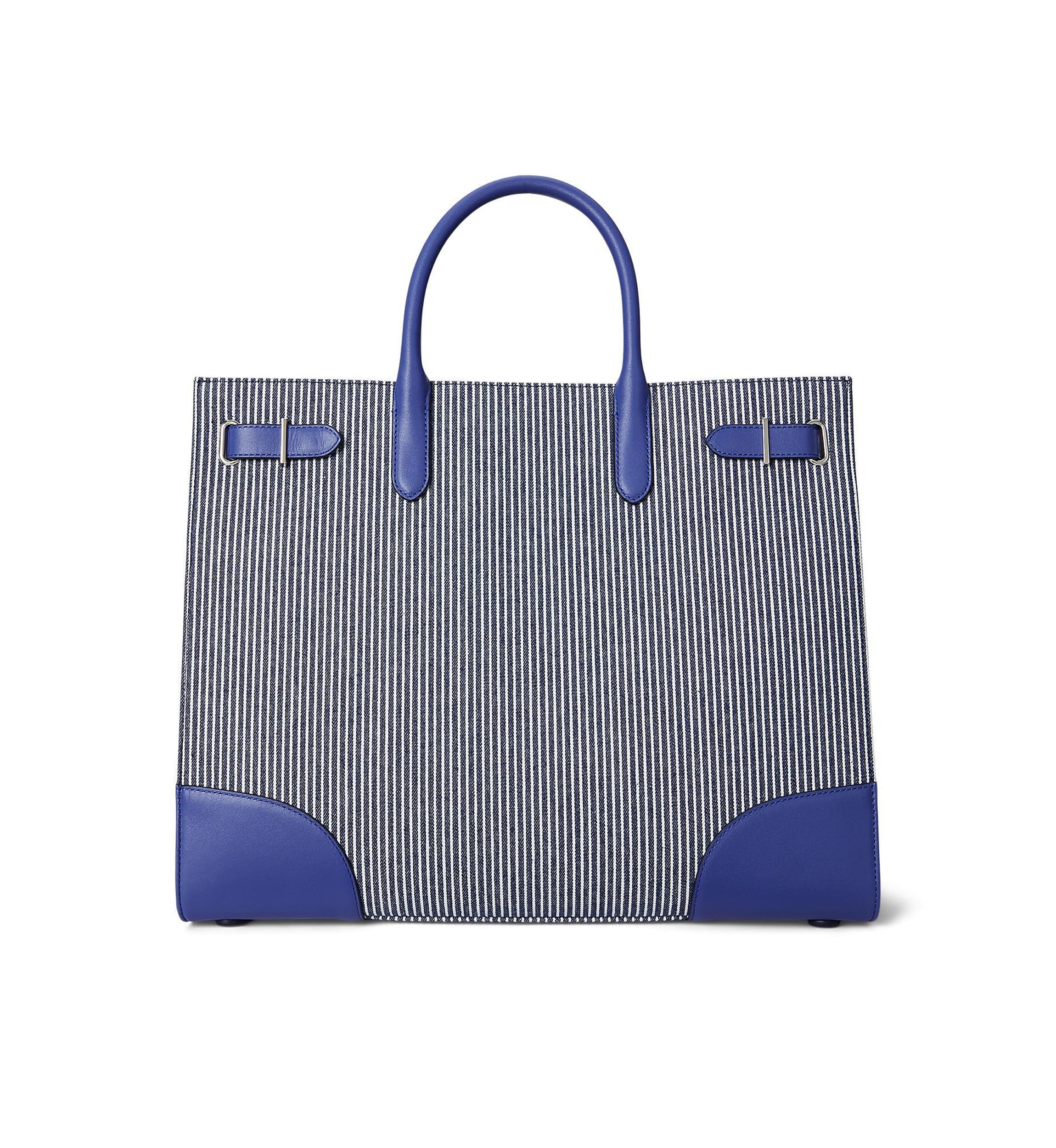 Striped Canvas Large Devyn Tote Bag