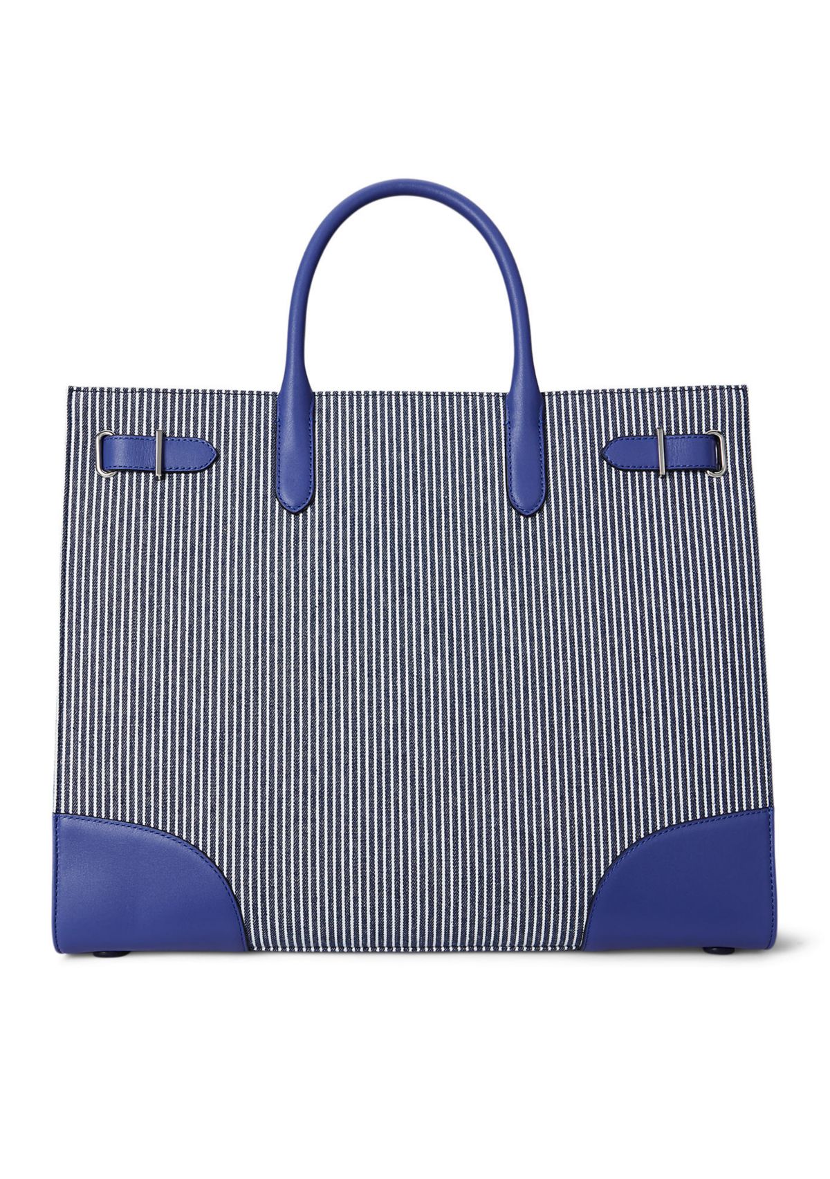Striped Canvas Large Devyn Tote Bag