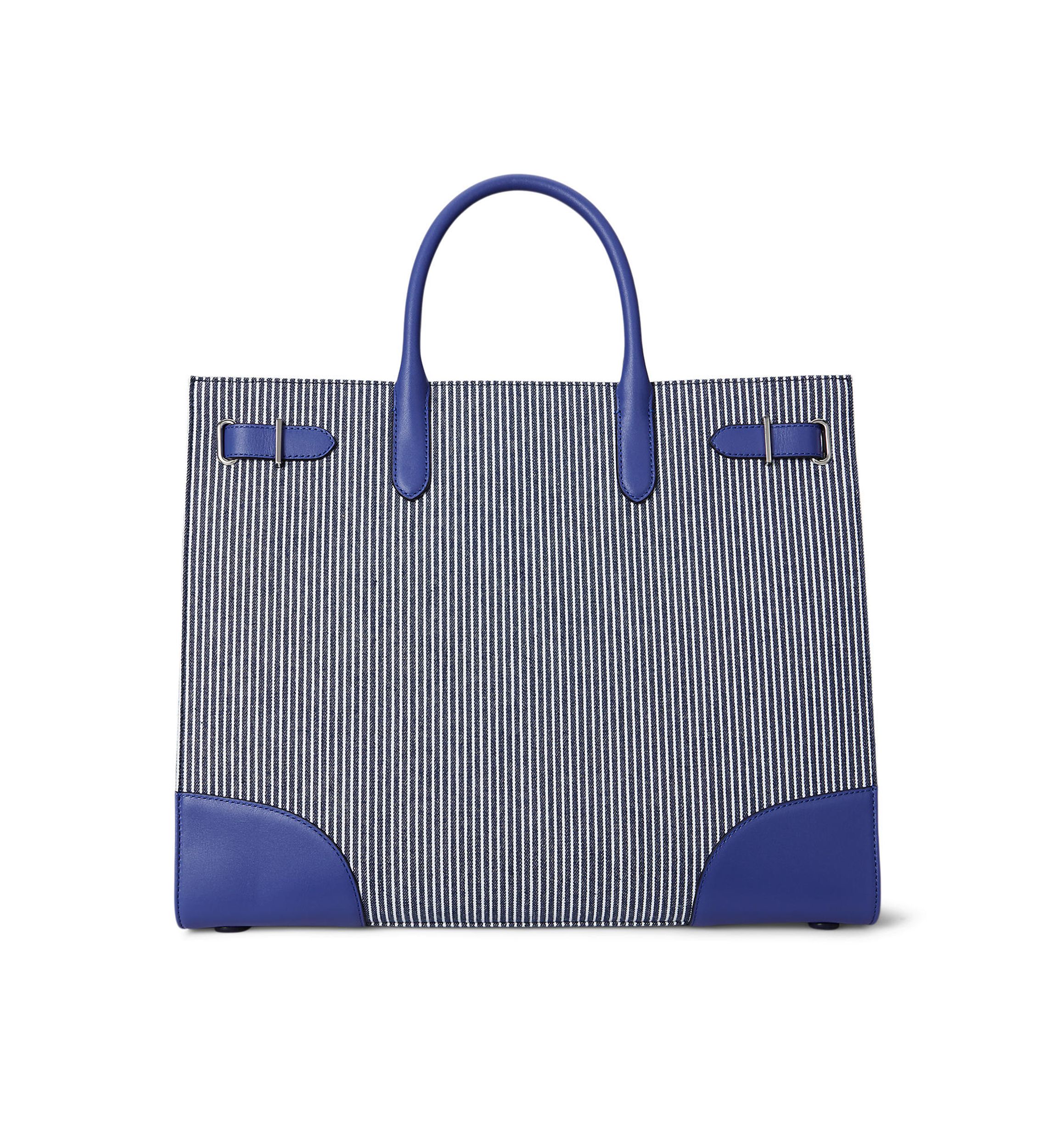 Striped Canvas Large Devyn Tote Bag
