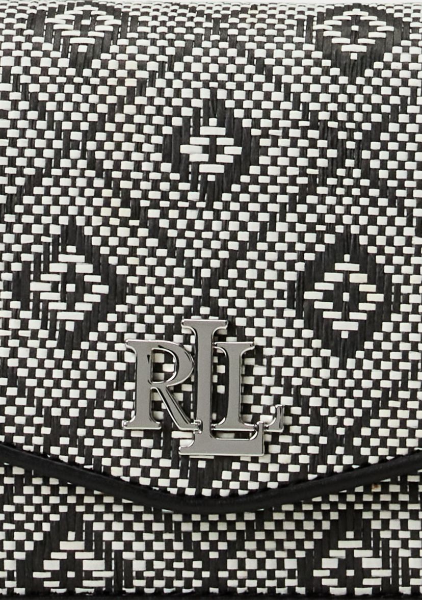 Geo-Motif Woven Straw Medium Sawyer Bag