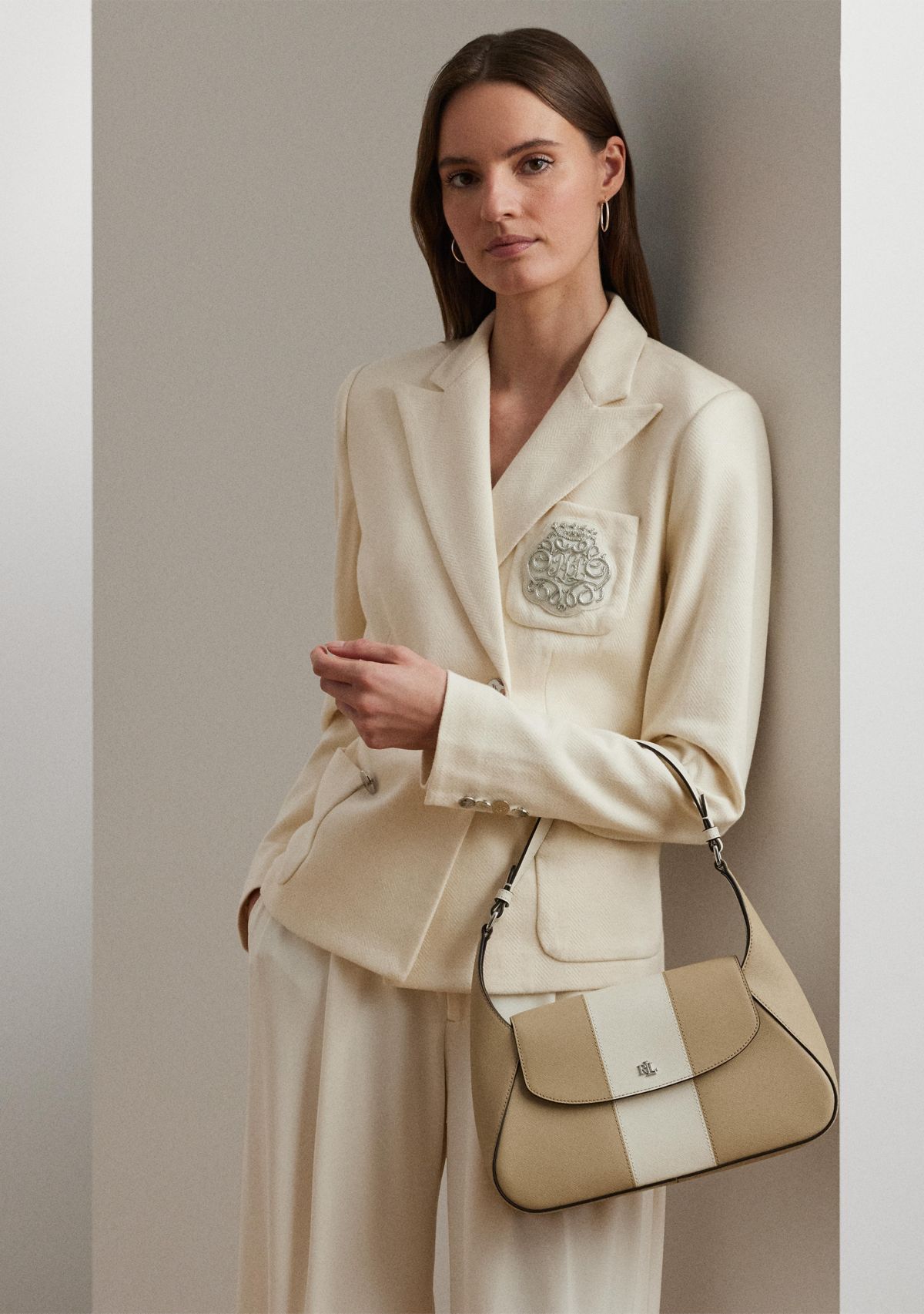 Two-Tone Medium Schylar Shoulder Bag