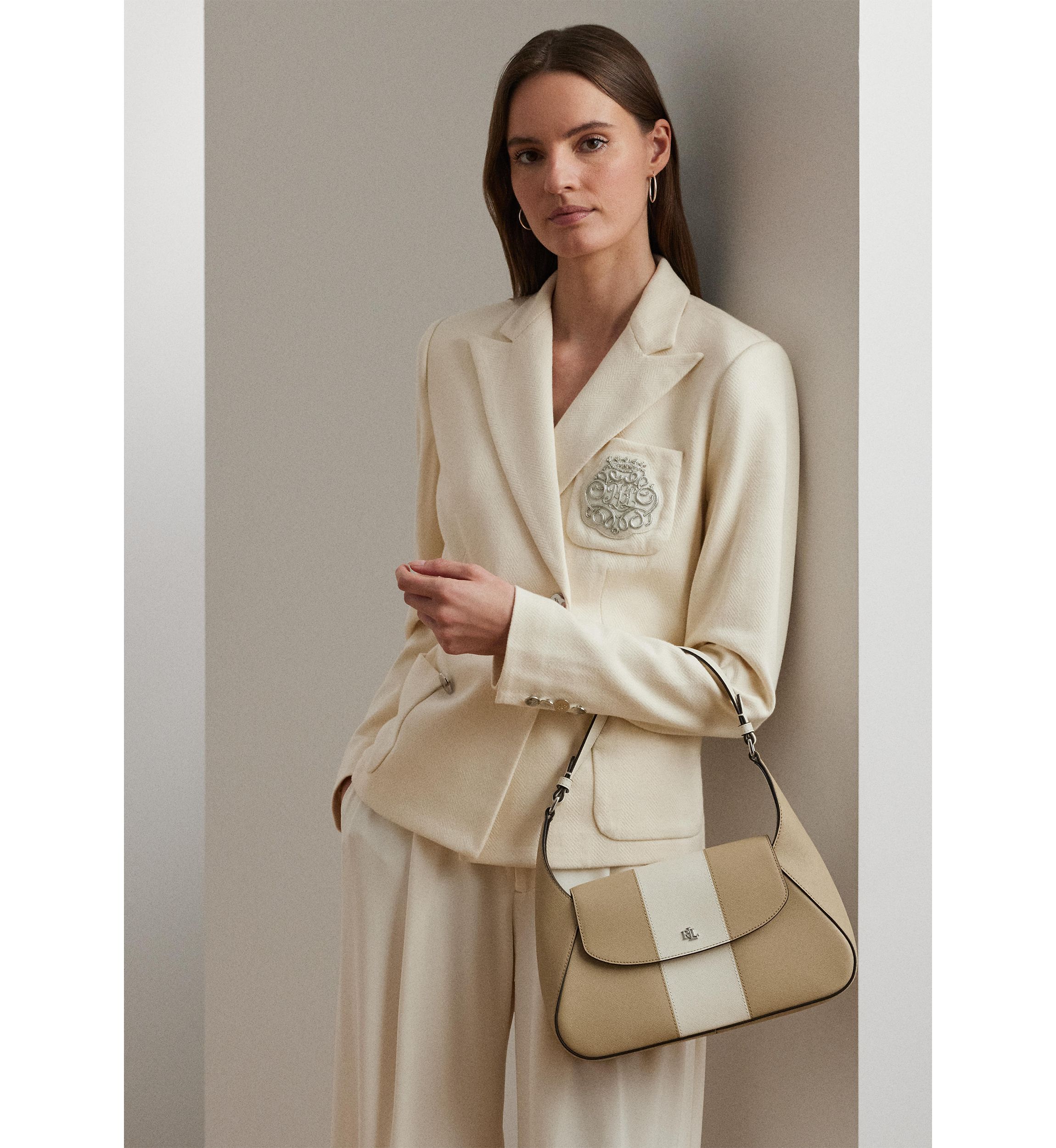 Two-Tone Medium Schylar Shoulder Bag