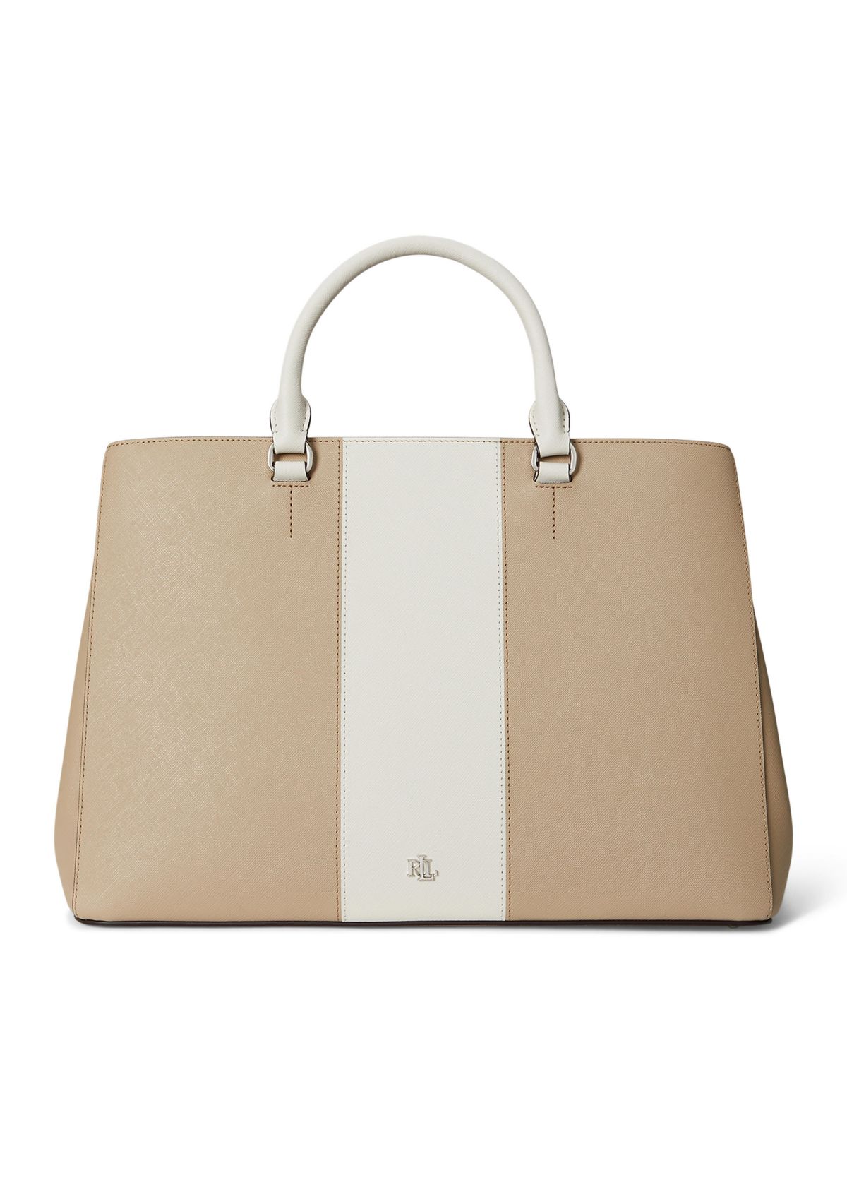 Two Tone Leather Large Hanna Satchel