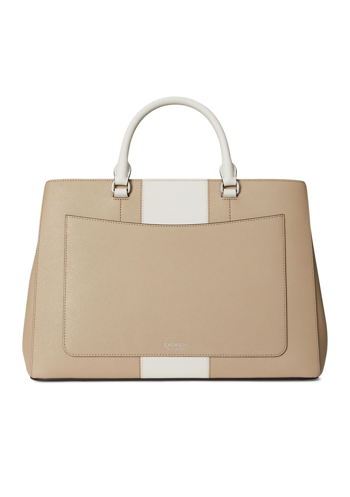 Two Tone Leather Large Hanna Satchel