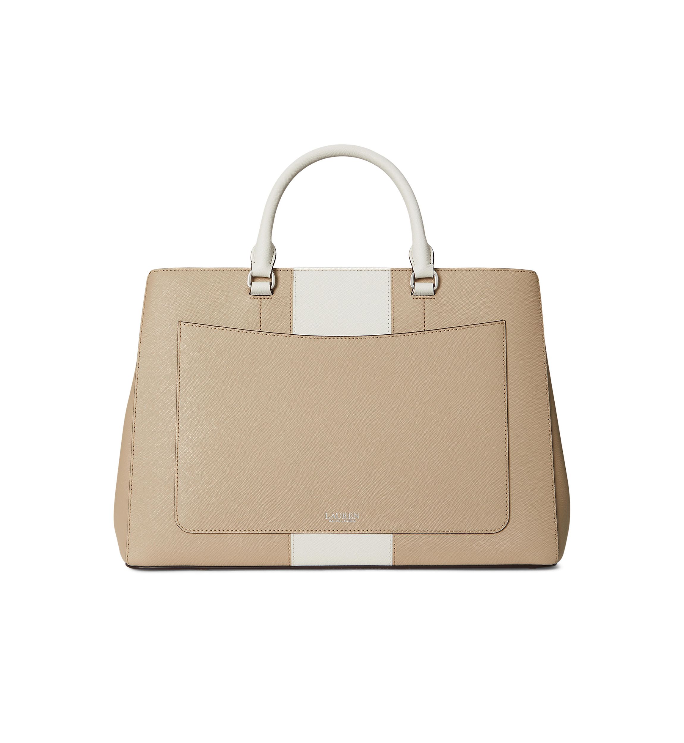 Two Tone Leather Large Hanna Satchel