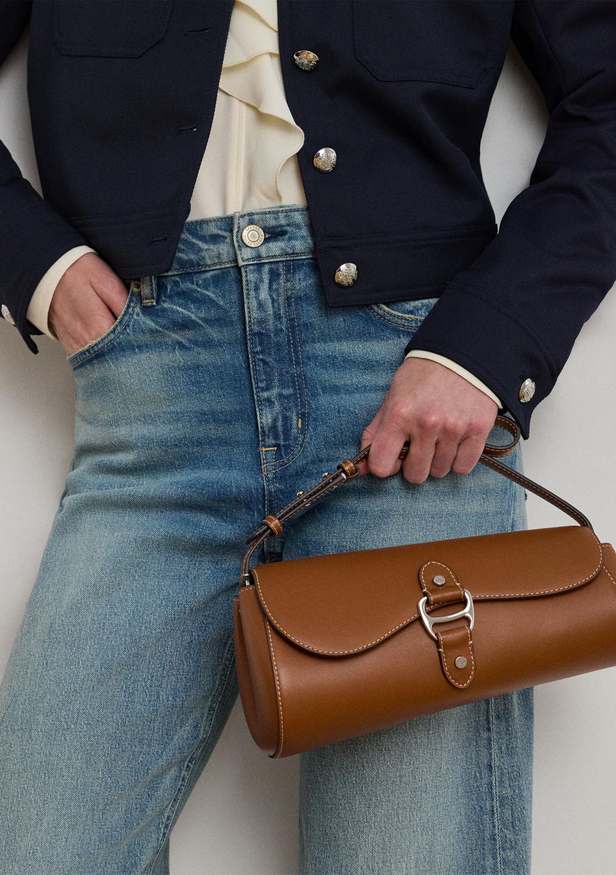 Leather Medium Tasha East-West Bag