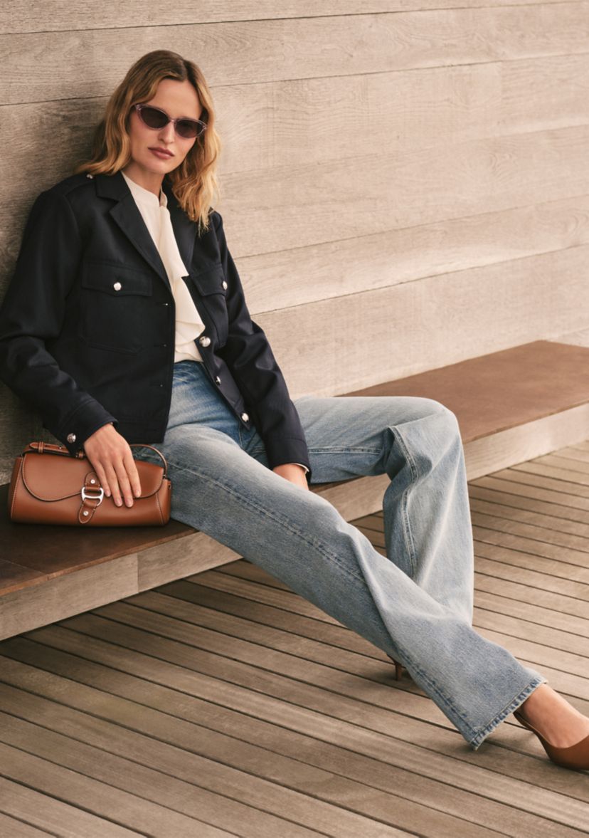 Leather Medium Tasha East-West Bag