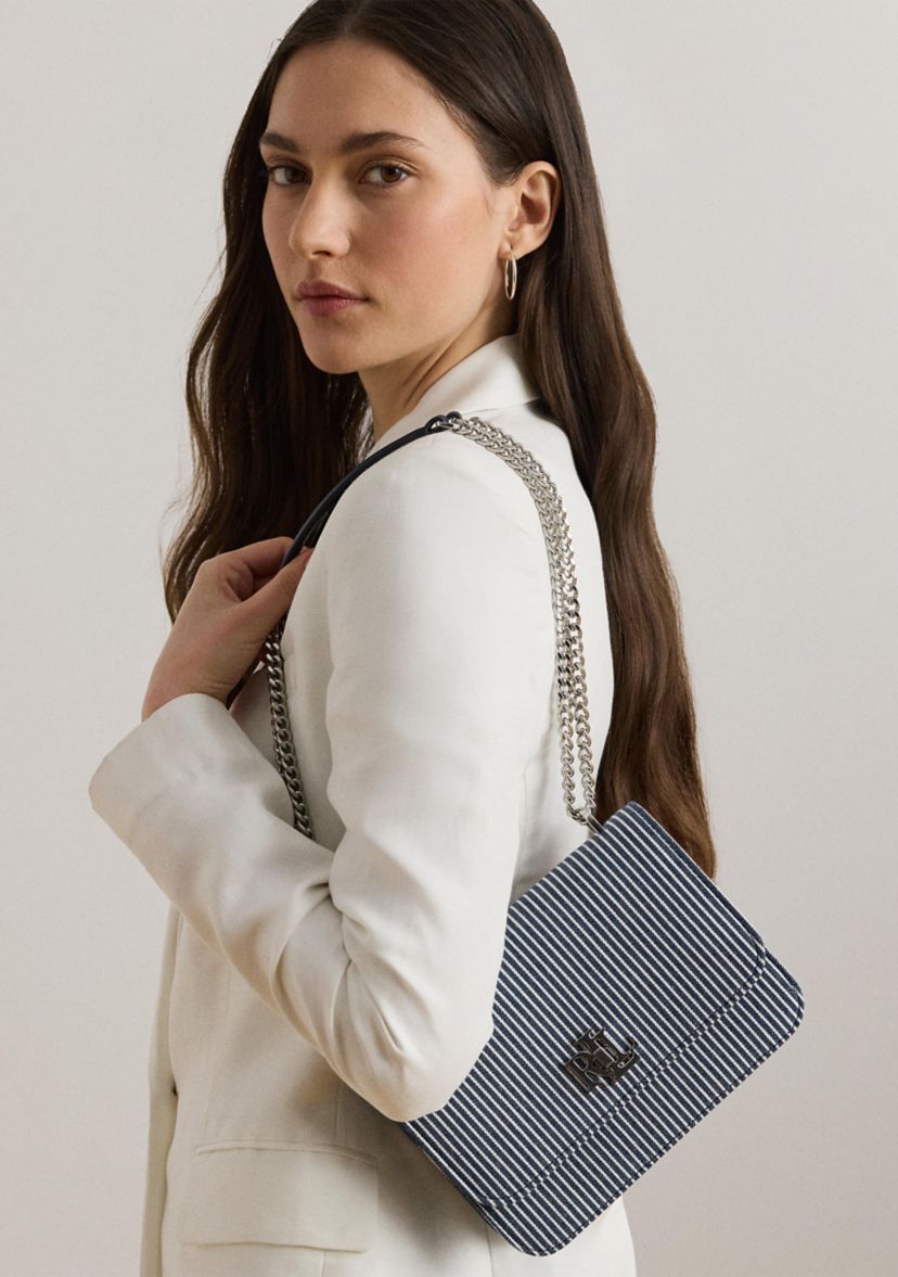 Striped Canvas Medium Sophee Bag