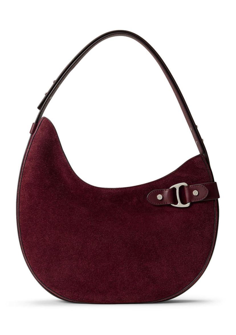 Suede Large Tasha Shoulder Bag