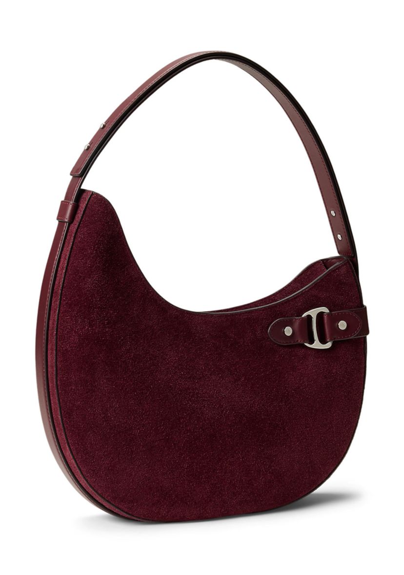 Suede Large Tasha Shoulder Bag