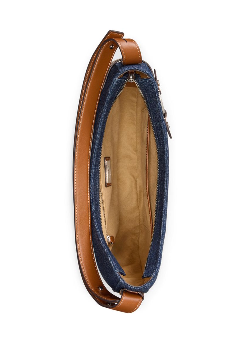 Denim Large Tasha Shoulder Bag