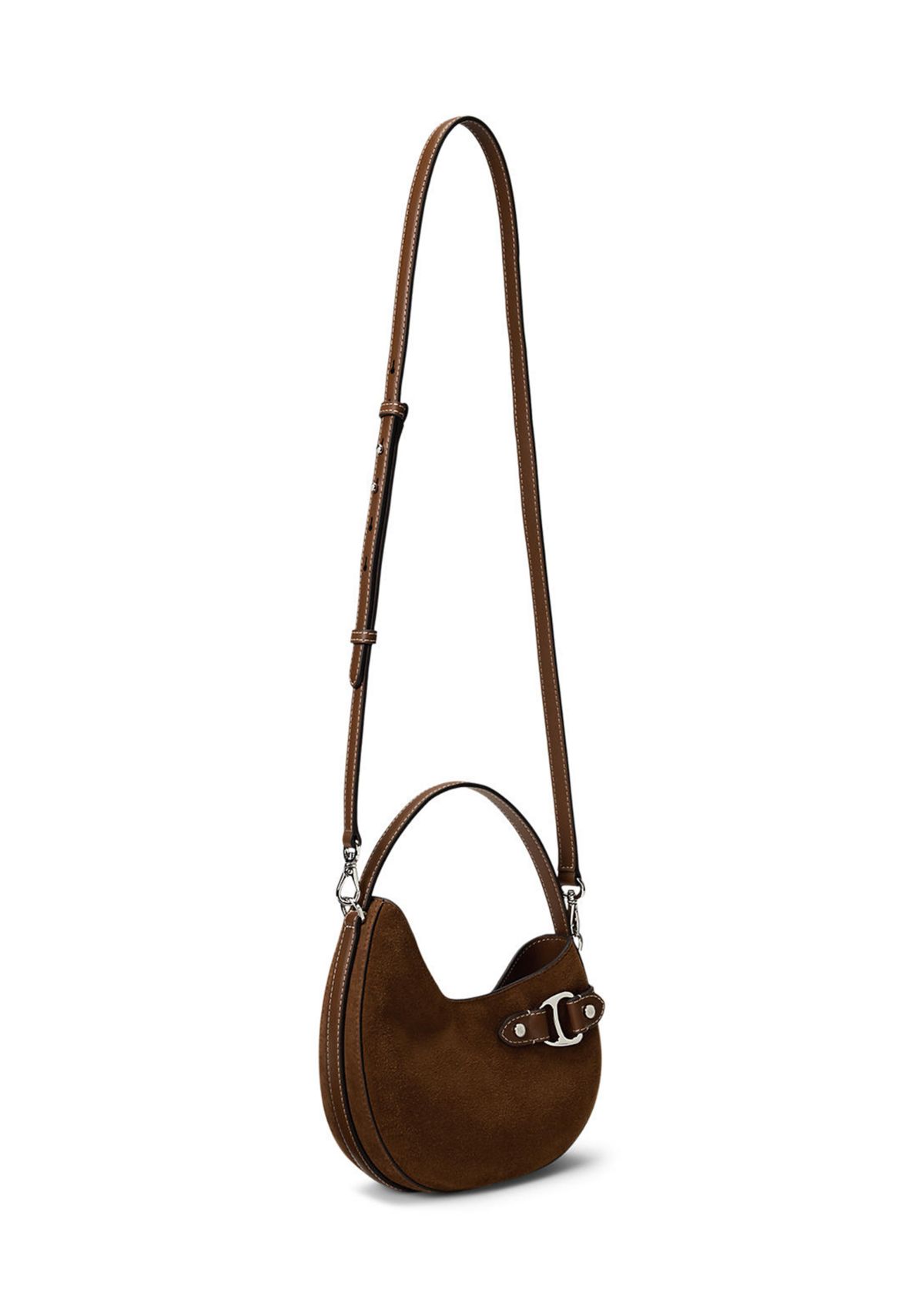 Suede Small Tasha Crossbody Bag