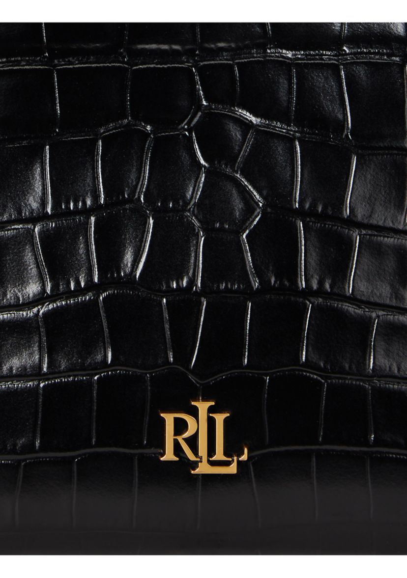 Croc-Embossed Medium Witley Bucket Bag