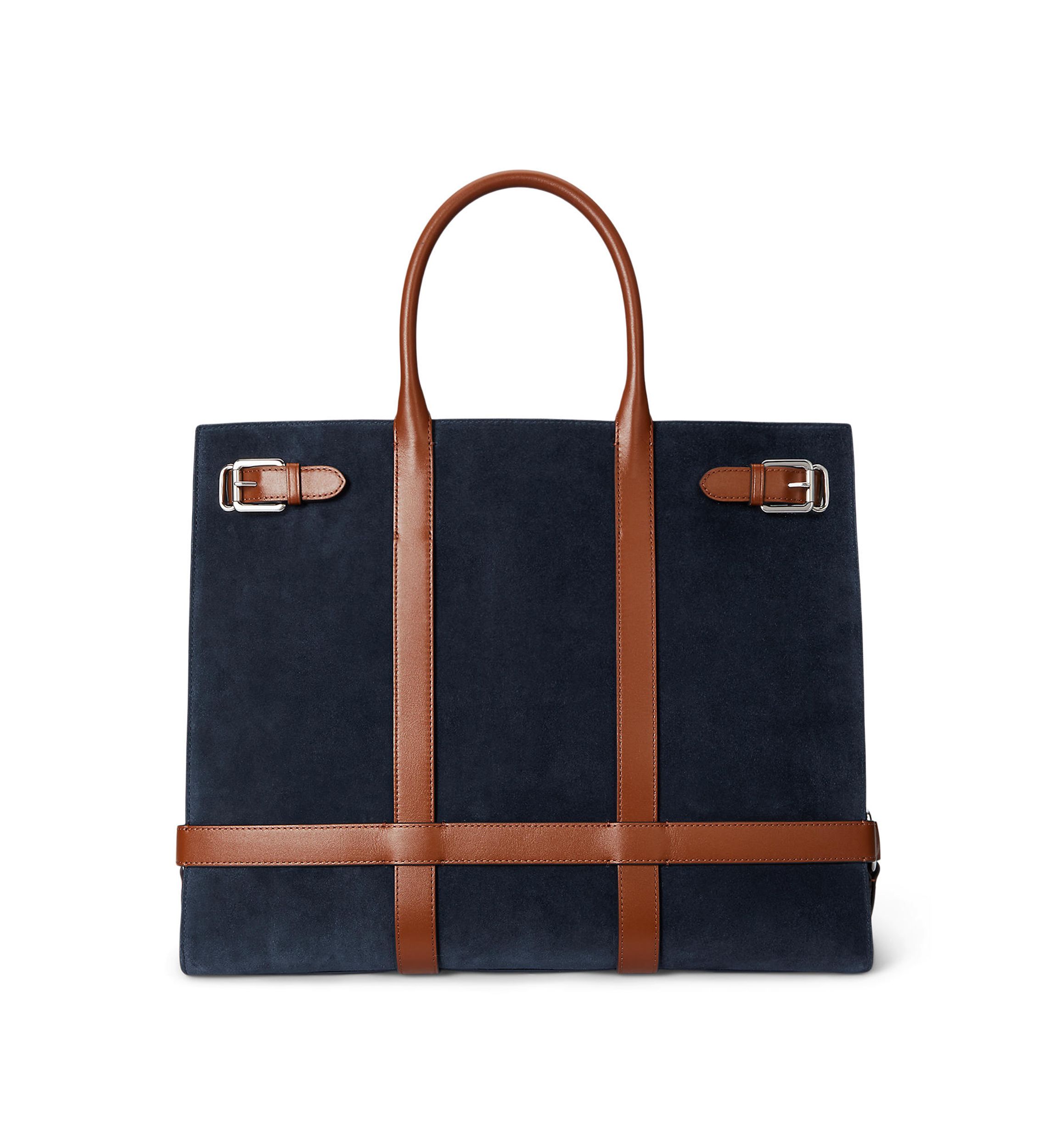 Suede & Leather Large Devyn Tote Bag