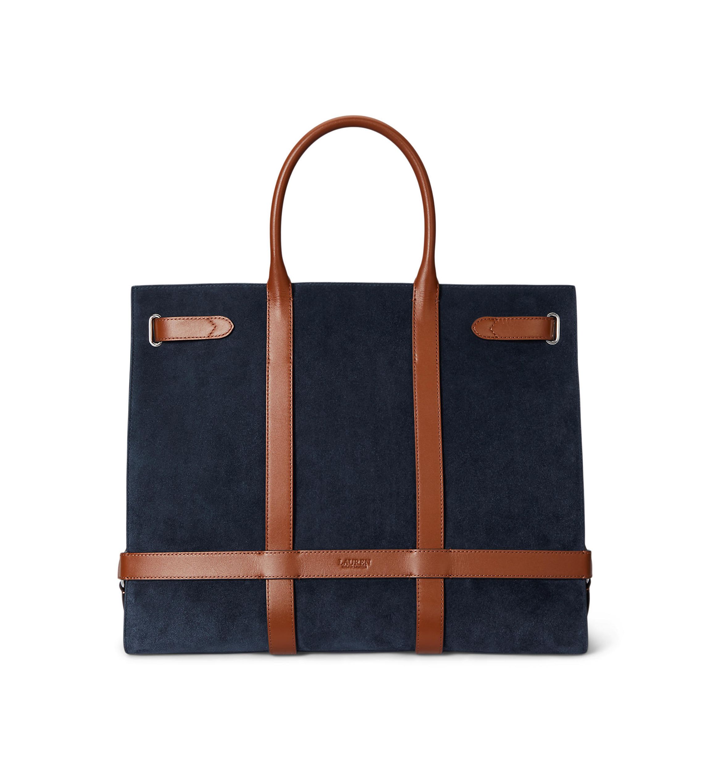Suede & Leather Large Devyn Tote Bag