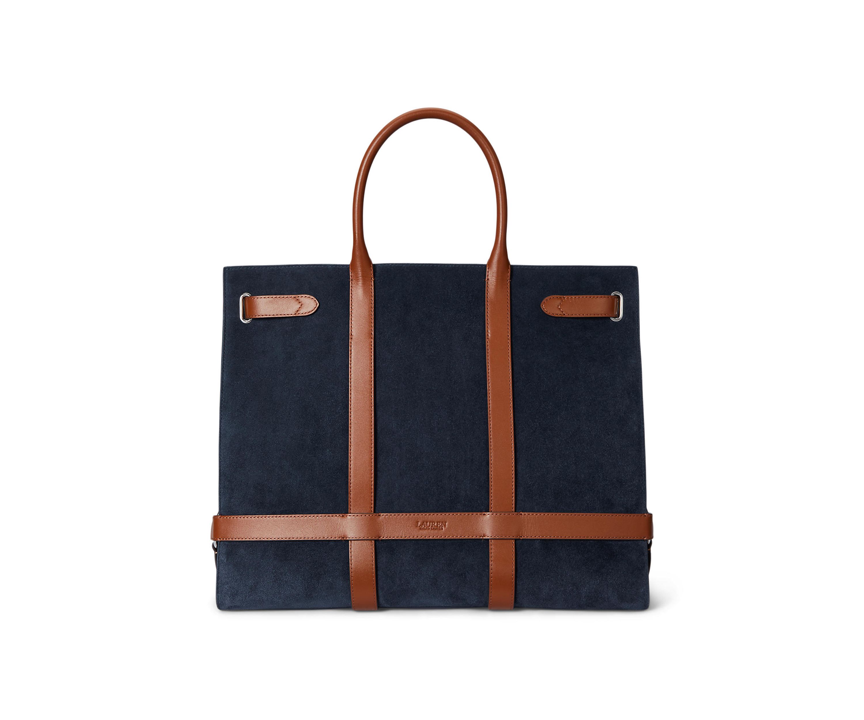 Suede & Leather Large Devyn Tote Bag