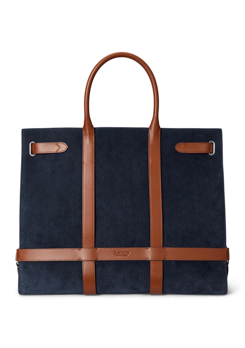 Suede & Leather Large Devyn Tote Bag